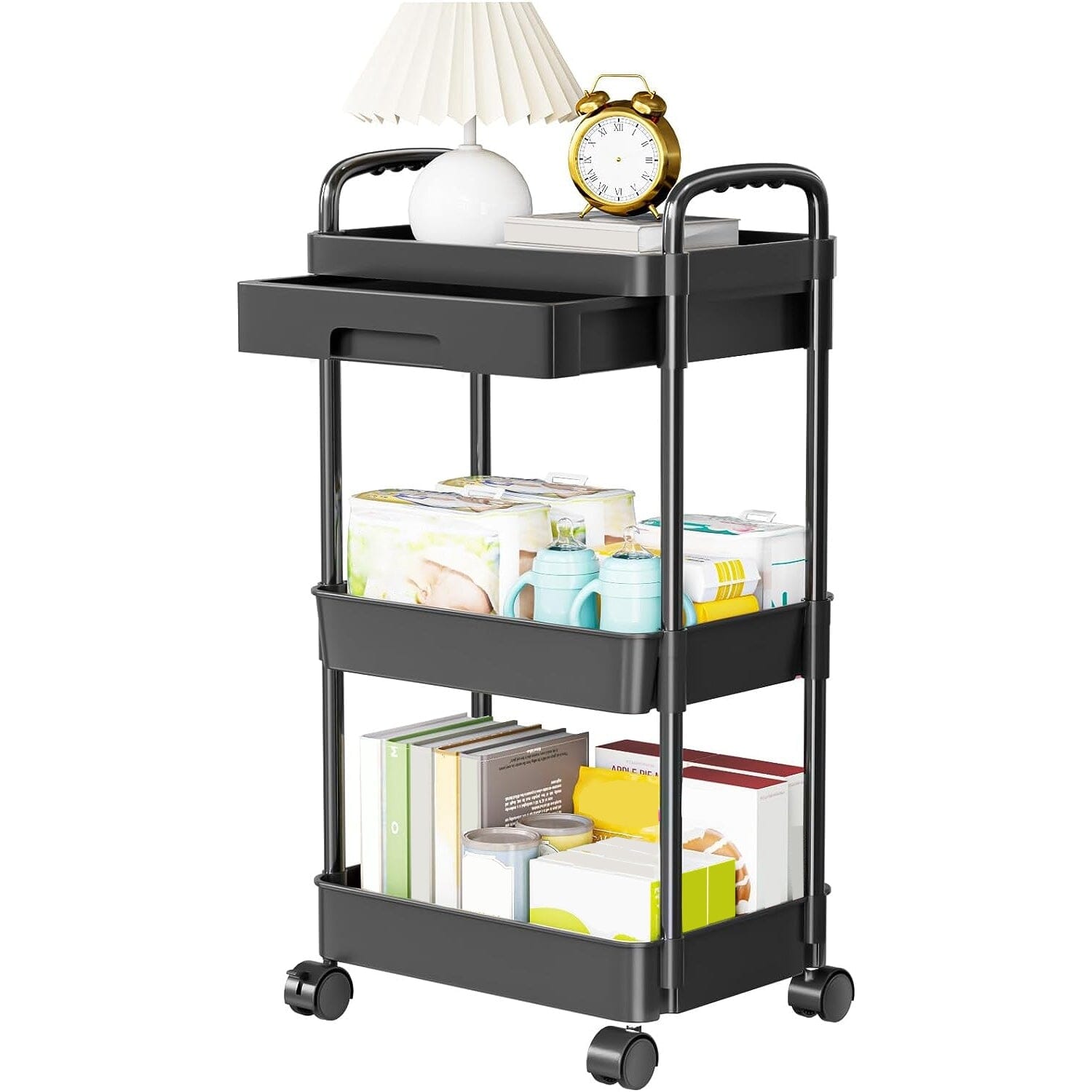 Rolling Utility Cart with Drawer Sale Enjoy