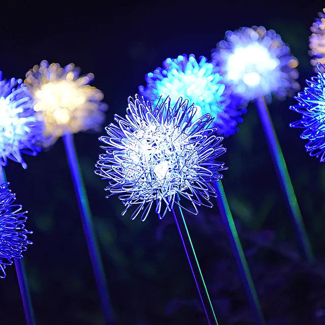 2-Pack: Outdoor Solar Dandelion Lawn Lights 100% Original Sale Online