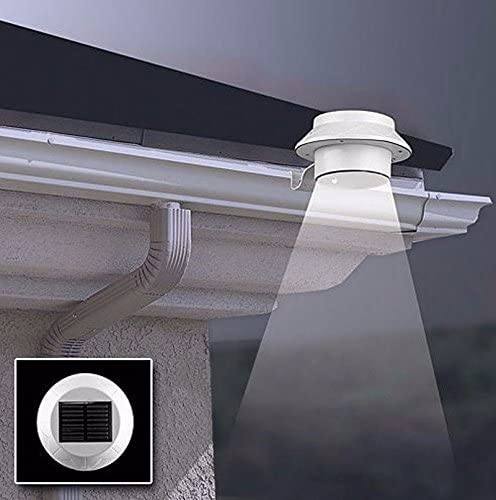 4-Pack: BOUNDERY Outdoor Solar Gutter LED Lights Discount Big Sale