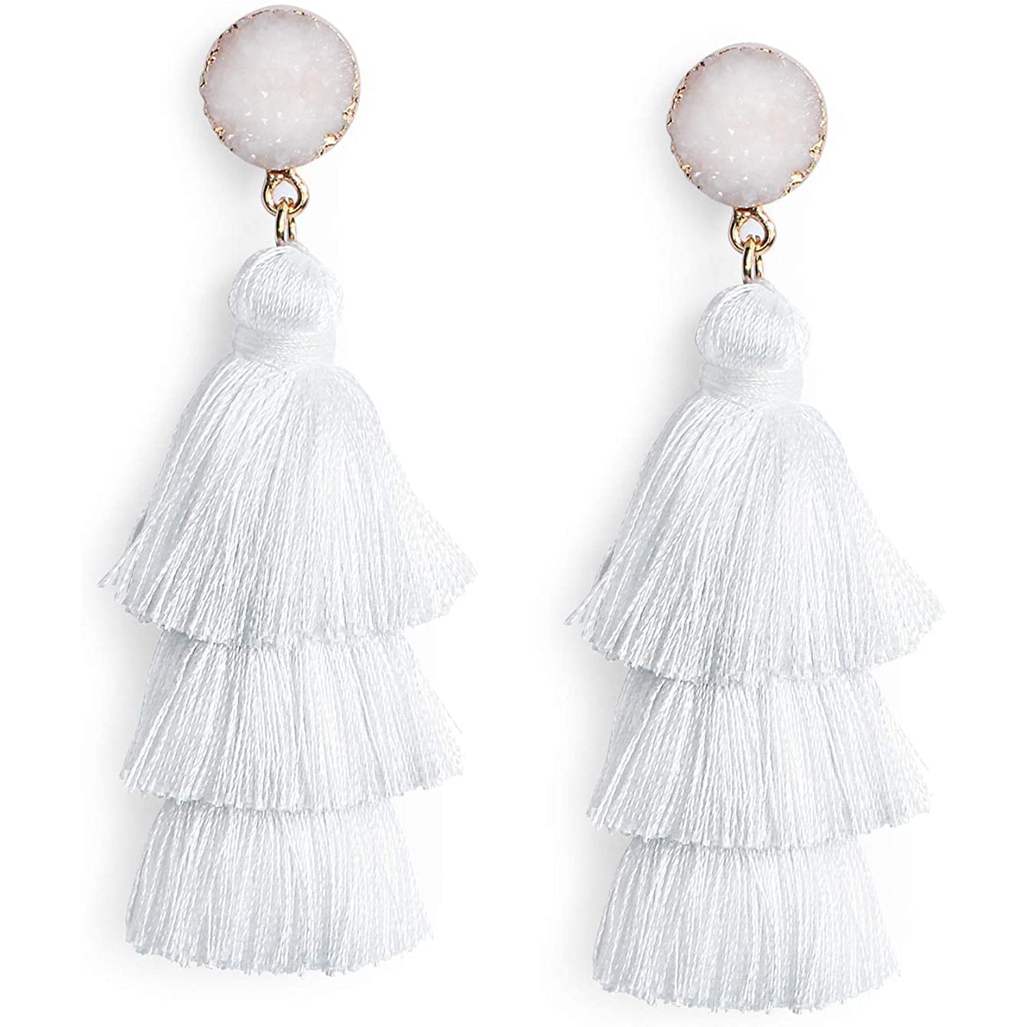 Me&Hz Colorful Layered Tassel Earrings Discount The Cheapest