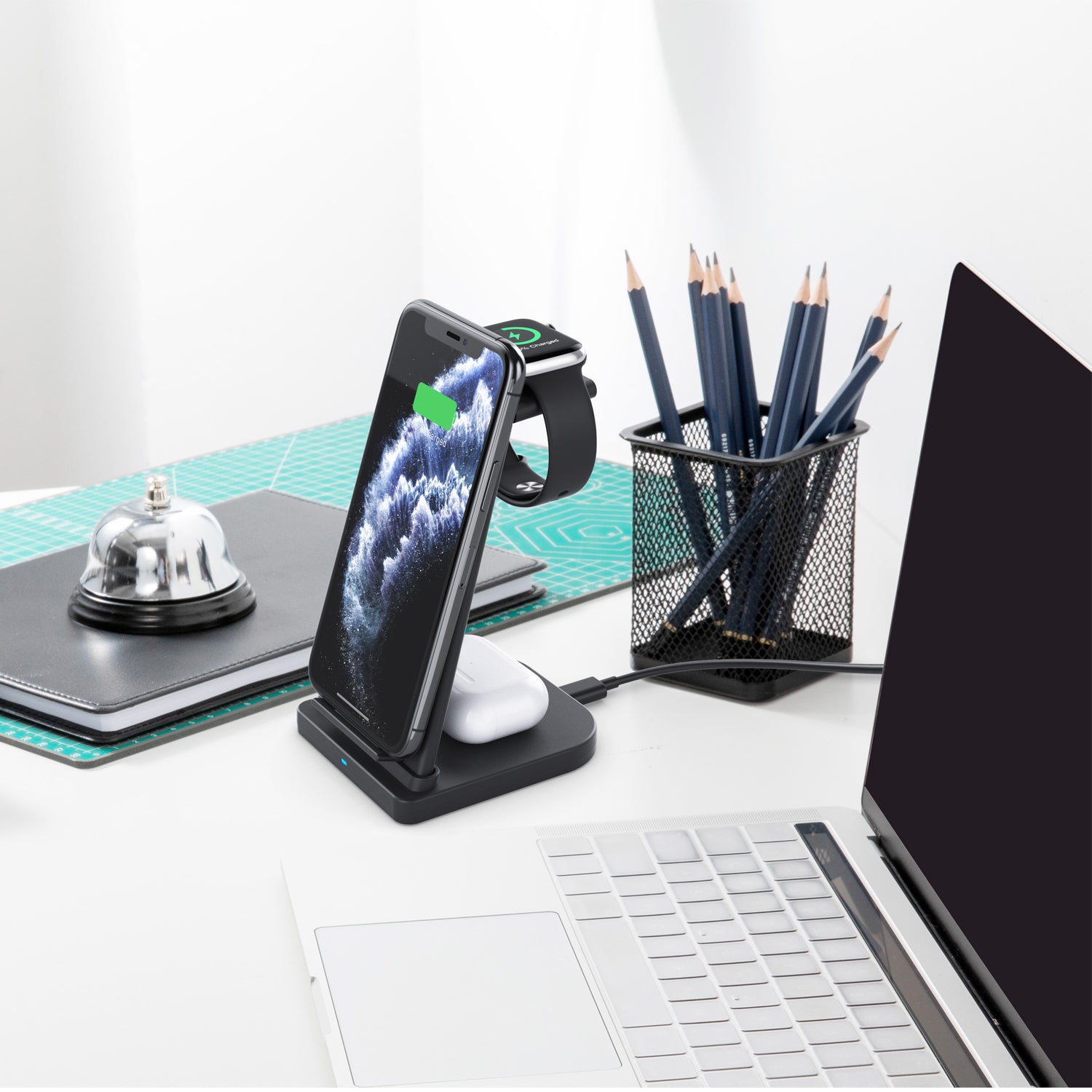 3-in-1 Foldable Fast Wireless Charging Stand Footaction Online