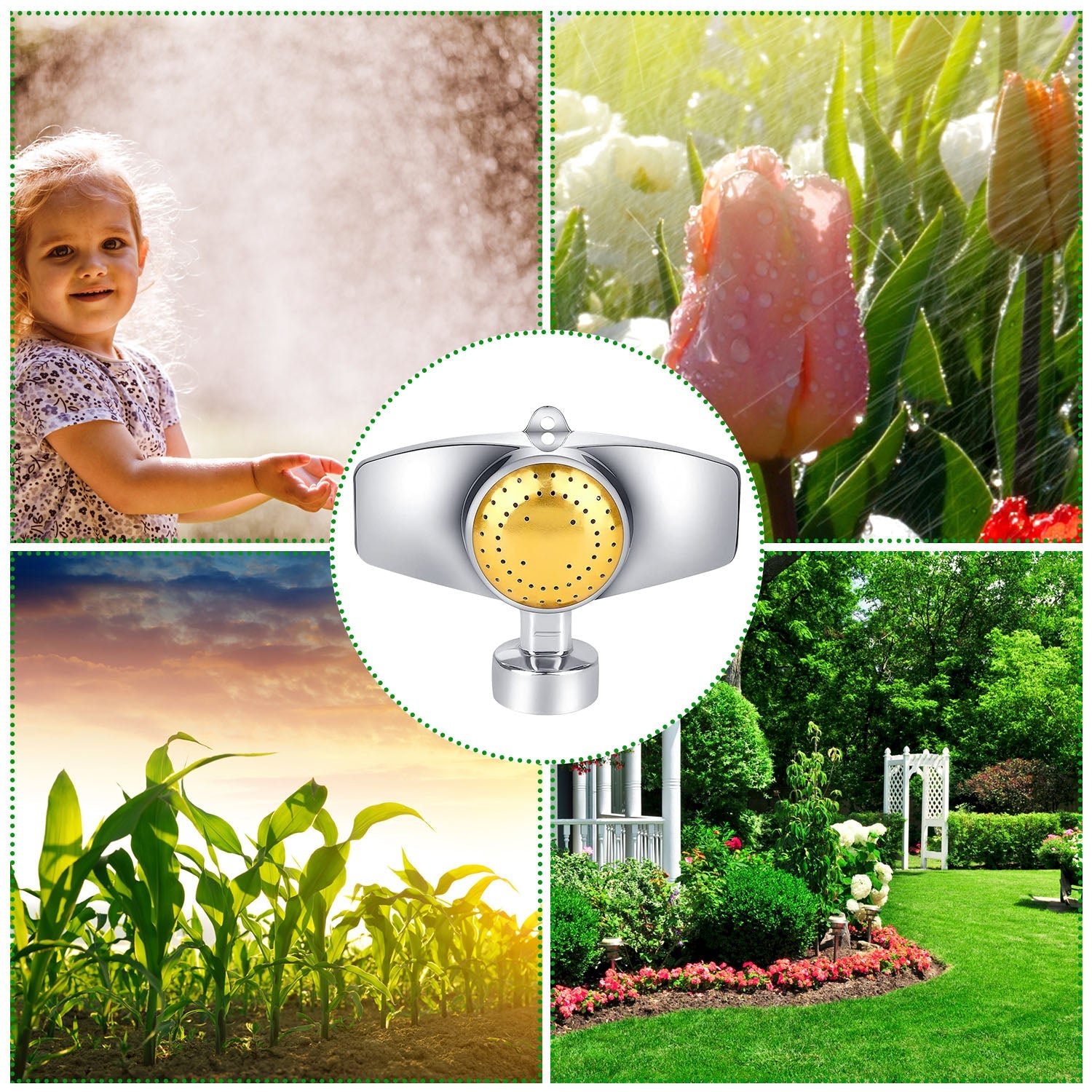 2-Pieces: Circular Spot Sprinkler 60 Degree with Gentle Water Flow Clearance Official Site