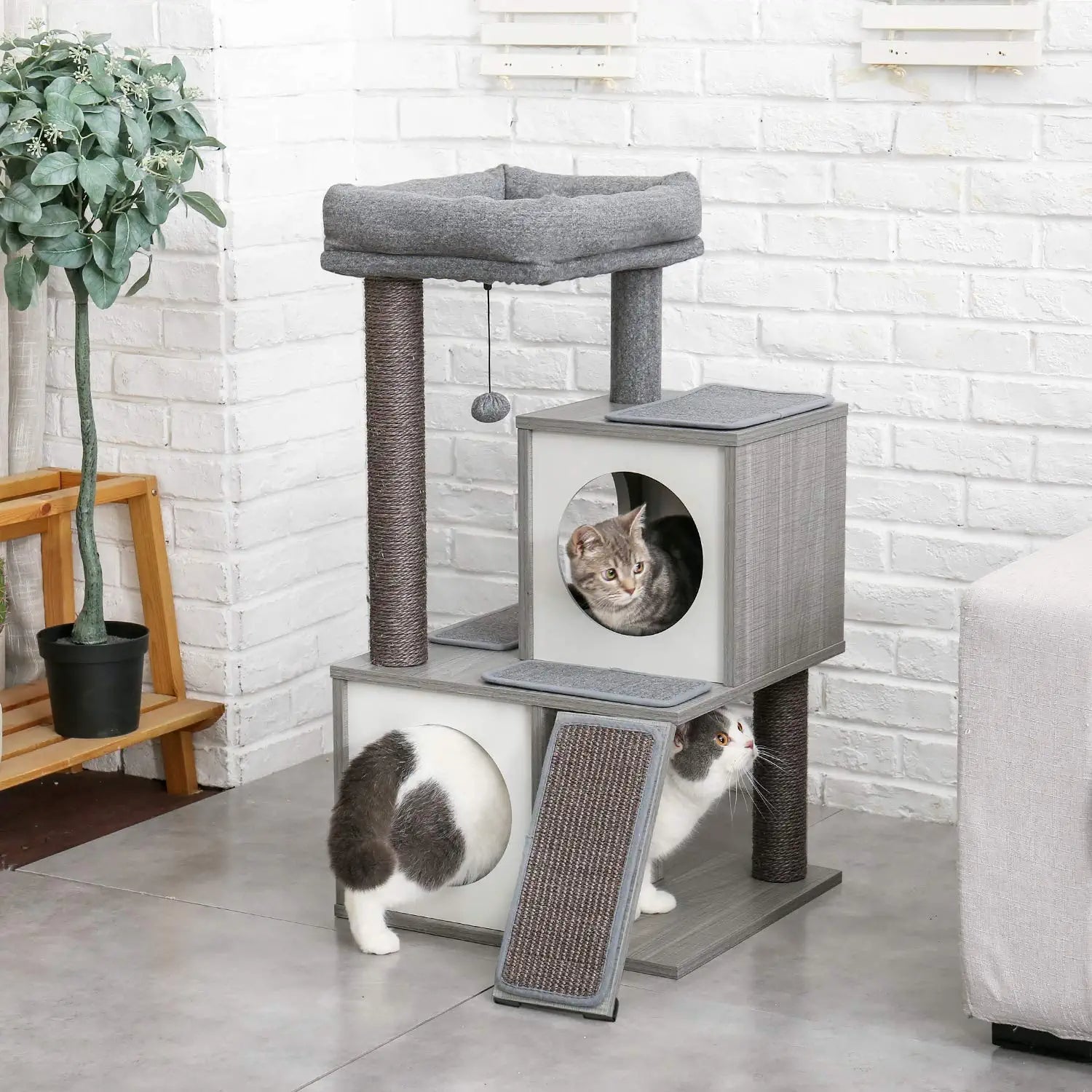 Cat Tree Deluxe 34 Cat Tower Low Cost Online