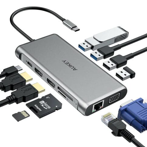 Aukey 12-in-1 USB-C Hub Comfortable Cheap Online