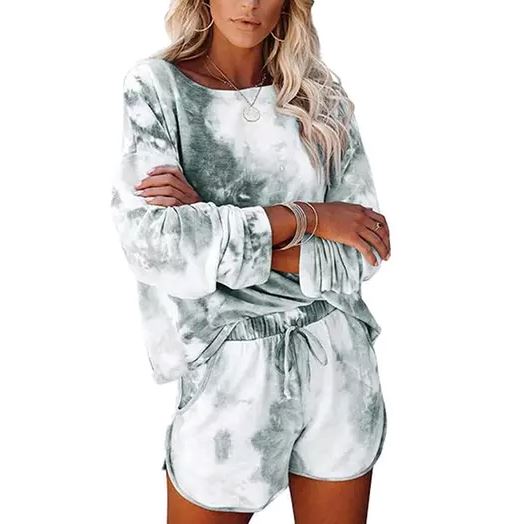 2-Piece Set: Leo Rosi Women Casual Nat Tie Dye Lounge Set Buy Cheap New