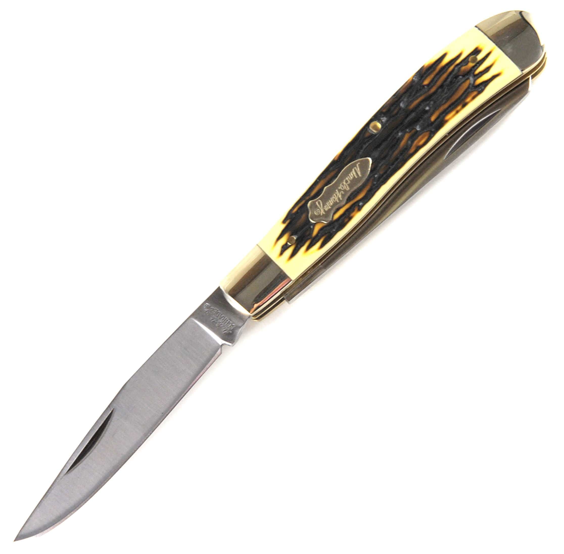 Schrade Uncle Henry Pro Trapper, 2 3.2 Blades, Staglon Handle - 285UH Discount Footlocker Pictures