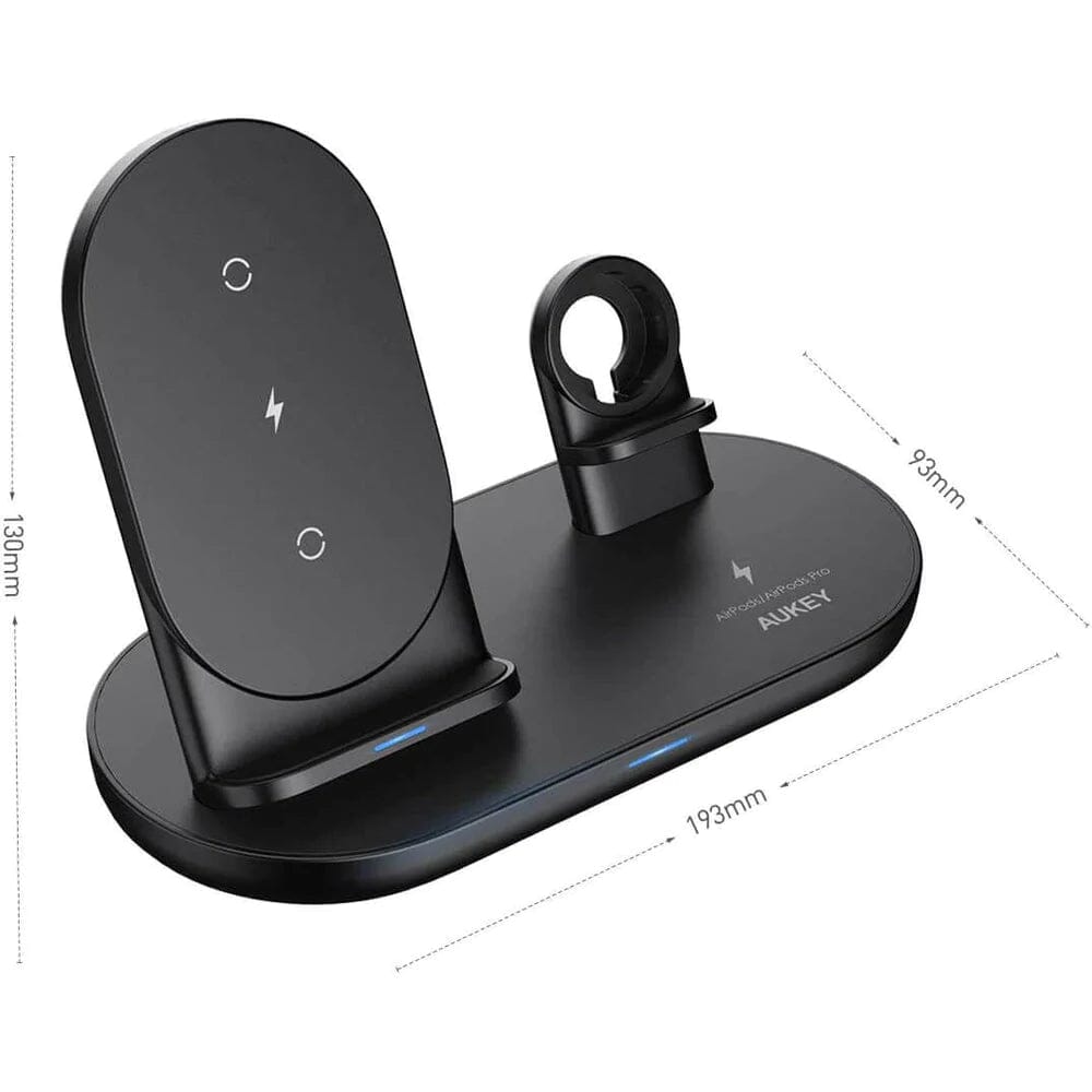 AUKEY 3-in-1 Wireless Charger Black Discount Online Online