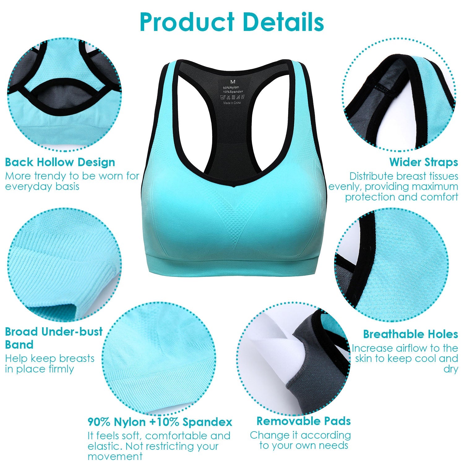 3-Pack: Women Padded Sports Bras Online Online Cheap Pice