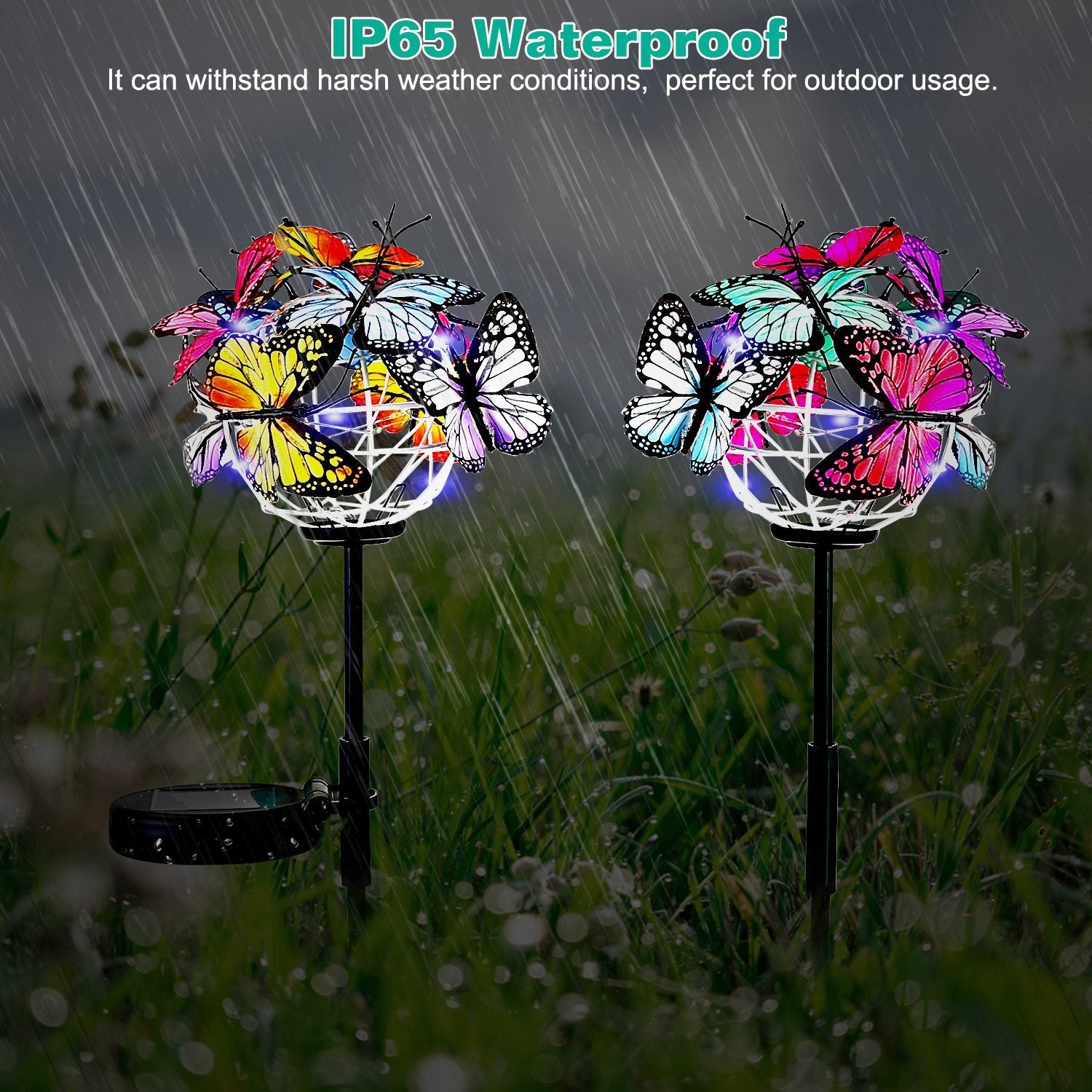 2-in-1 Outdoor Butterfly Solar Light Yard Stake Cheap Sale Cheapest