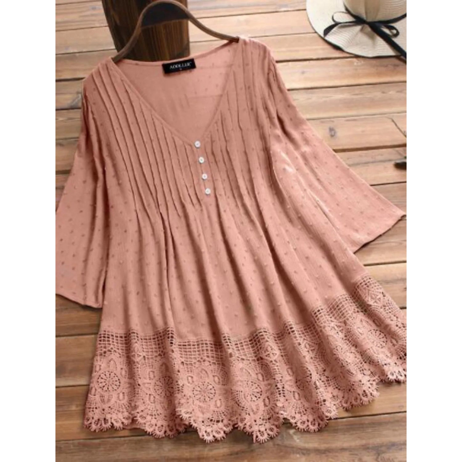 Women's V-Neck Floral Lace Top Discount Choice