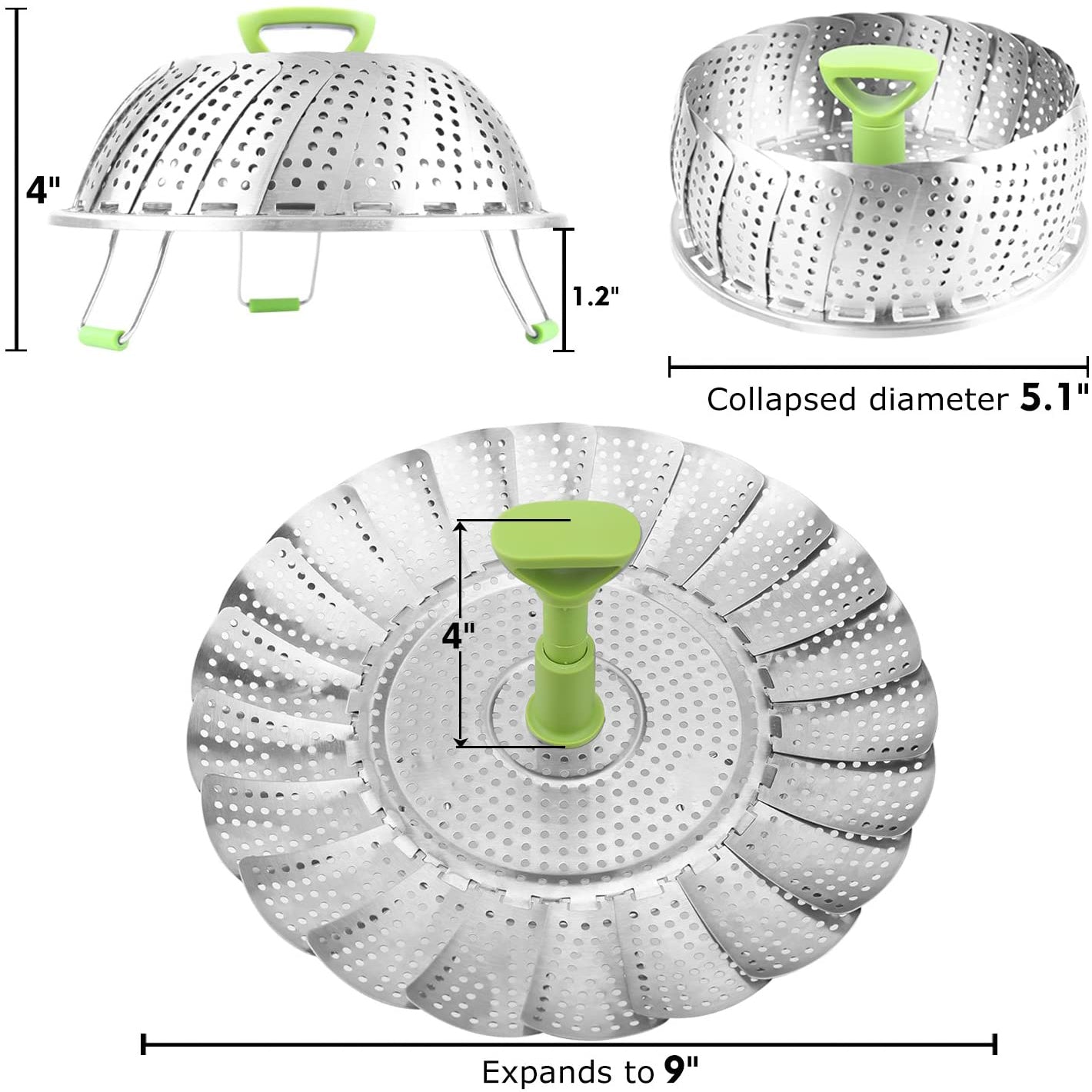 Stainless Steel Vegetable Steamer Basket Very Cheap Sale Online