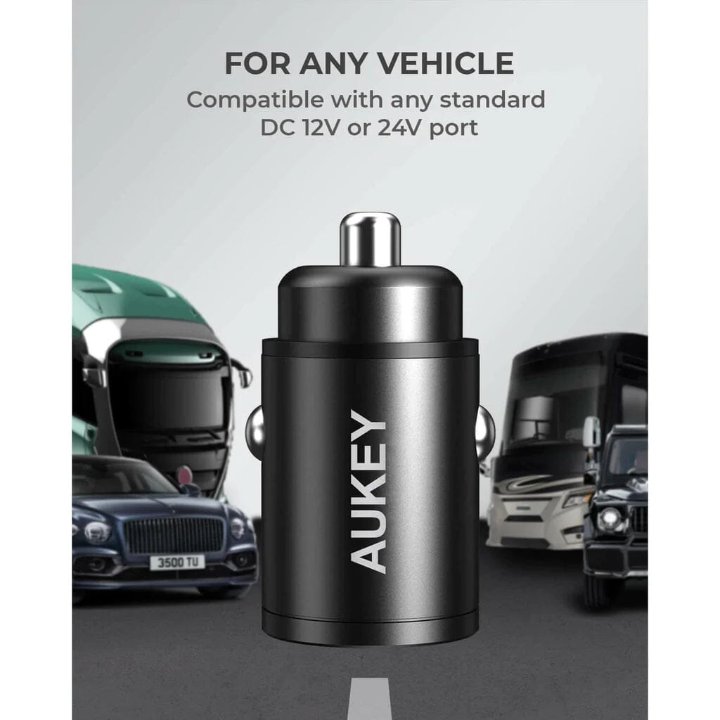 AUKEY Car Charger 30W Dual-Port Manchester For Sale