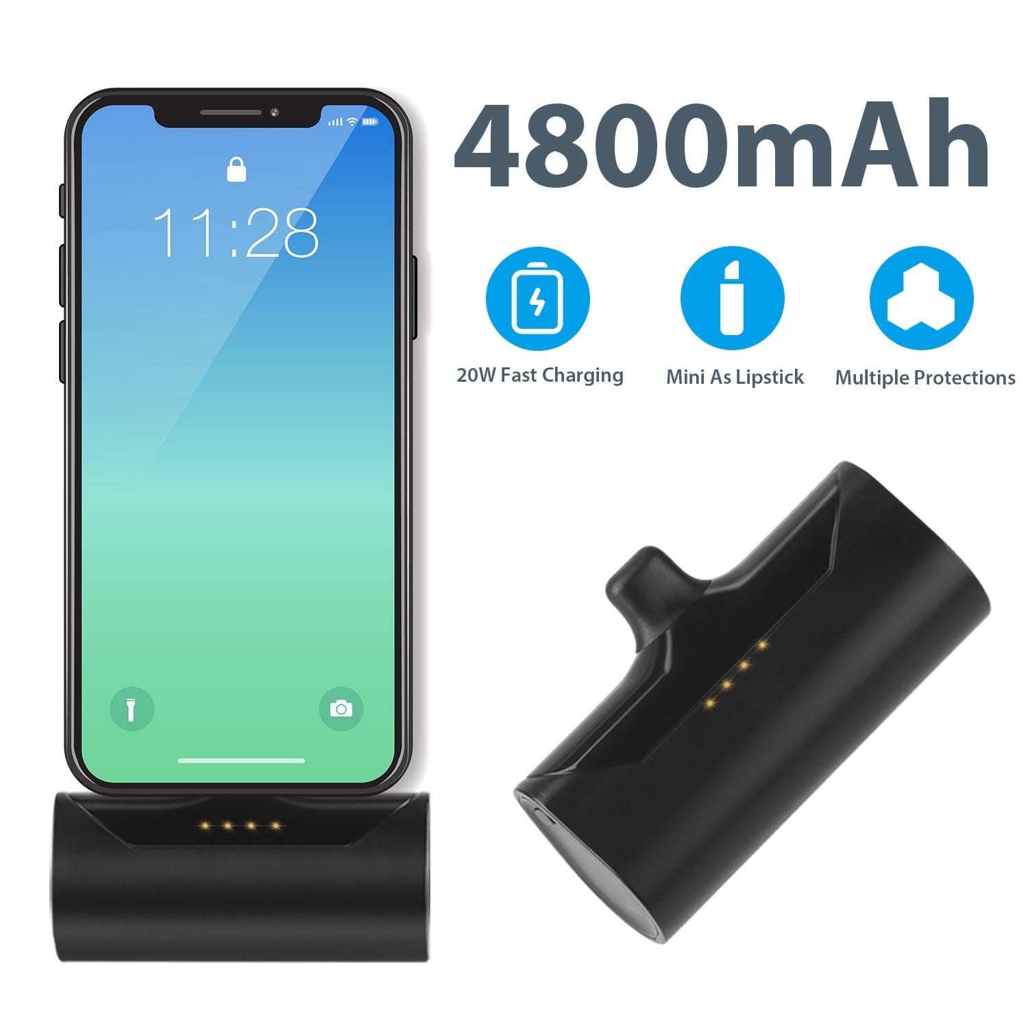 4800 mAh Mini Portable Power Bank Free Shipping Nicekicks