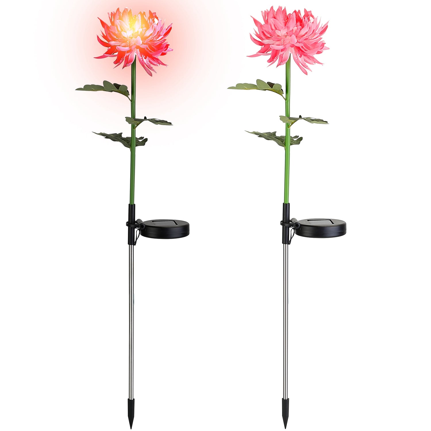 2-Pack: Solar LED Chrysanthemum Lights Browse Cheap Pice