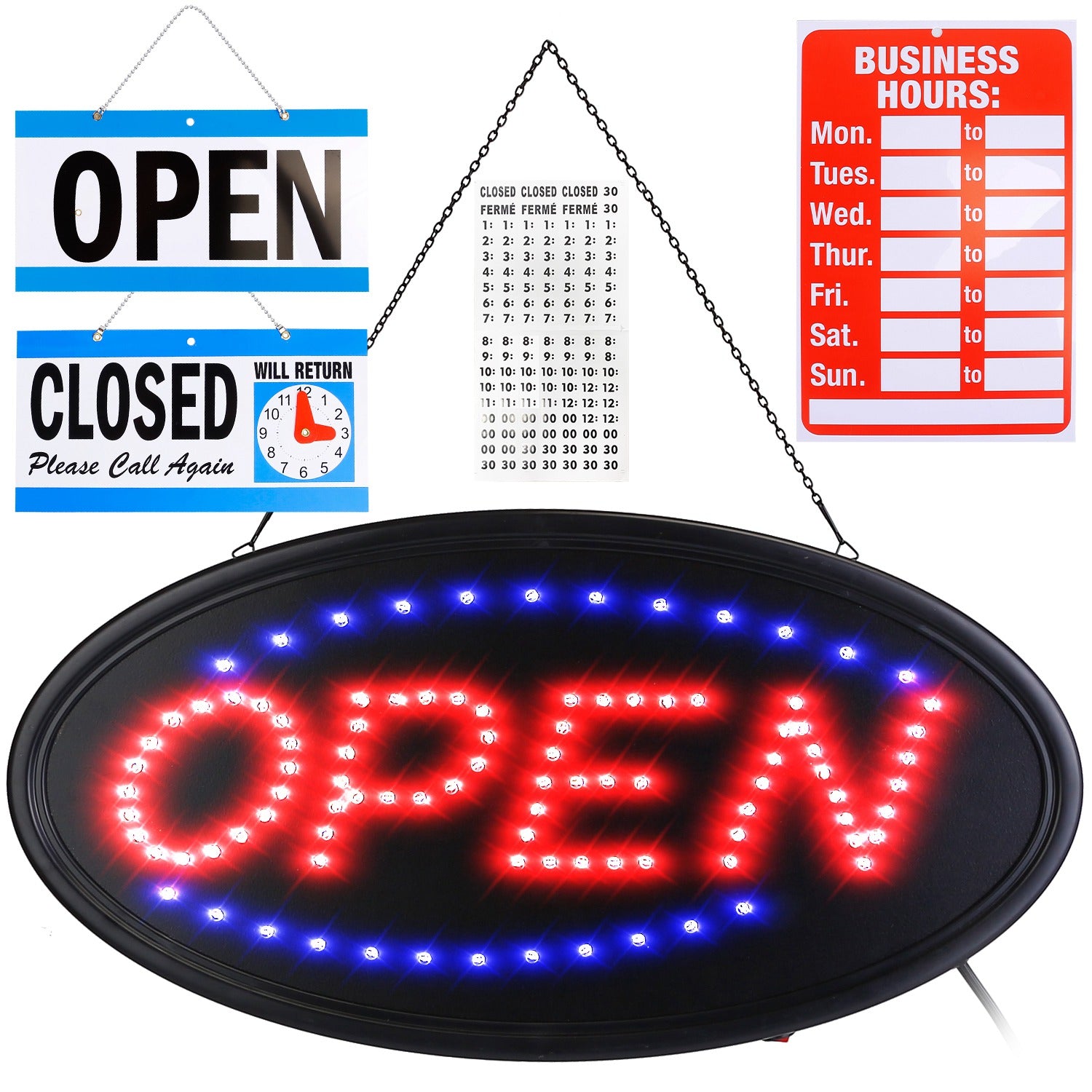 Business Neon Open Sign Advertisement Board with Steady Flashing Modes Latest Sale Online