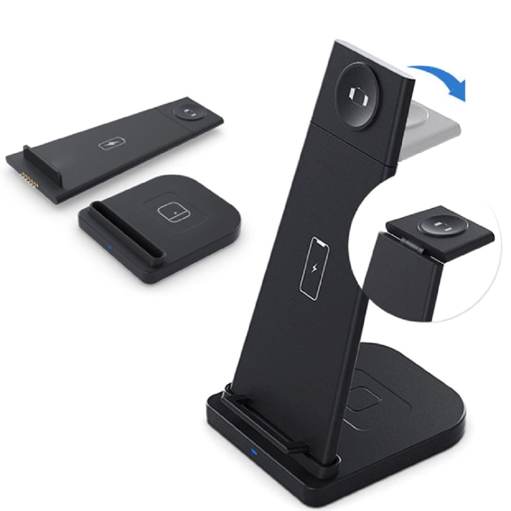 3-in-1 Foldable Fast Wireless Charging Stand Footaction Online