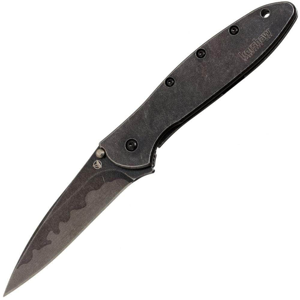 [Discontinued] Kershaw Leek, 3 Blackwash Composite D2 Blade, Stainless Steel Handles - 1660CBBW Free Shipping Sale Online