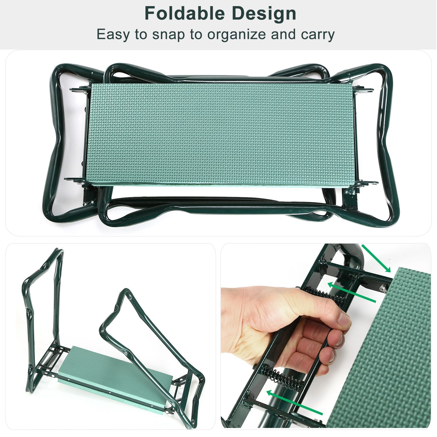 Foldable Garden Kneeler Seat with Kneeling Soft Cushion Pad Quality Original