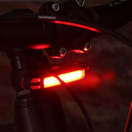 2-in-1 500LM Bicycle USB Rechargeable LED Bike Light Taillight Ultralight Warning Night Cheap Sale Online Online