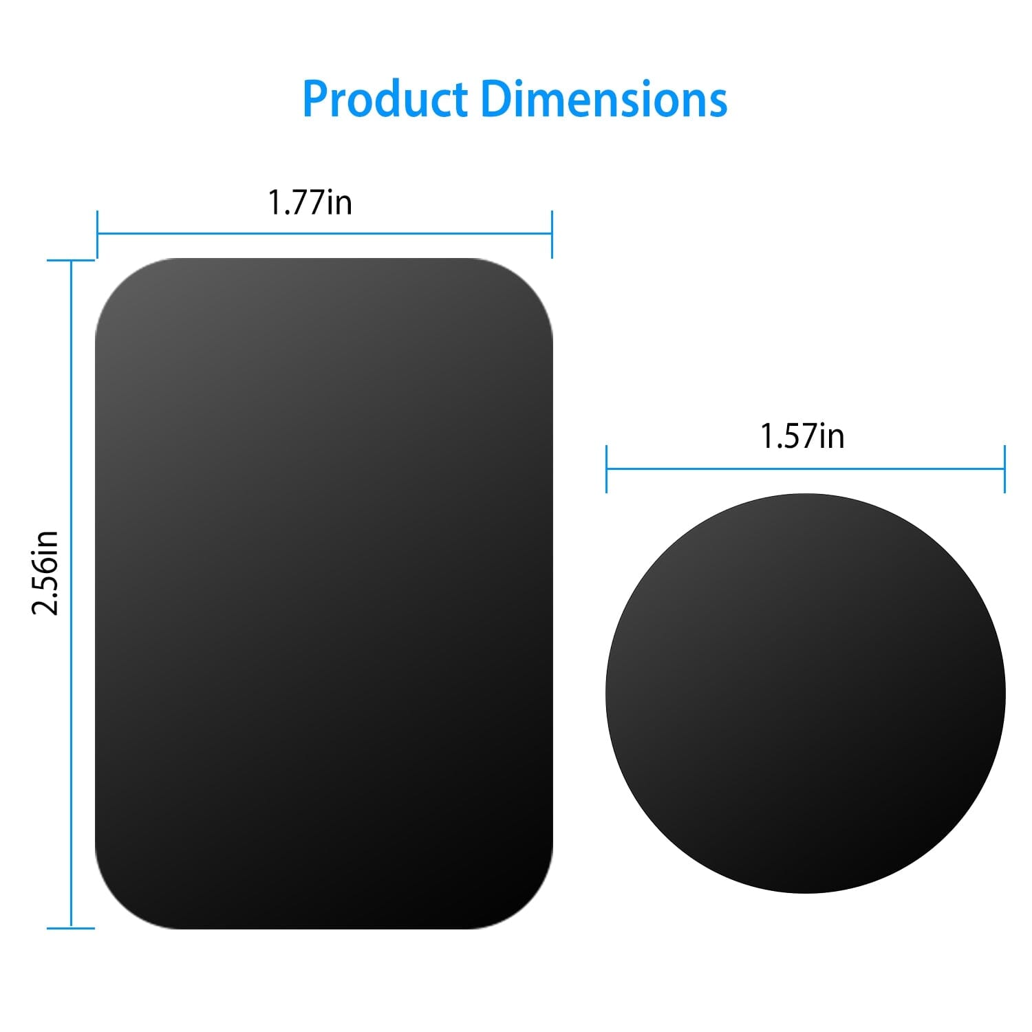 8-Piece: Universal Metal Plates with Strong Adhesive Purchase For Sale