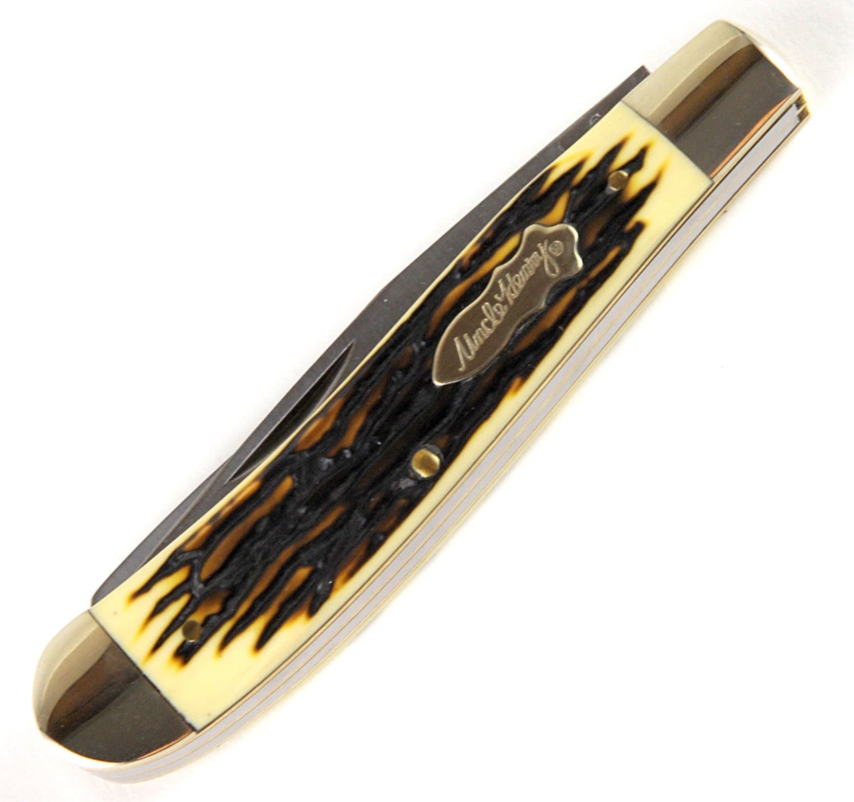 Schrade Uncle Henry Pro Trapper, 2 3.2 Blades, Staglon Handle - 285UH Discount Footlocker Pictures