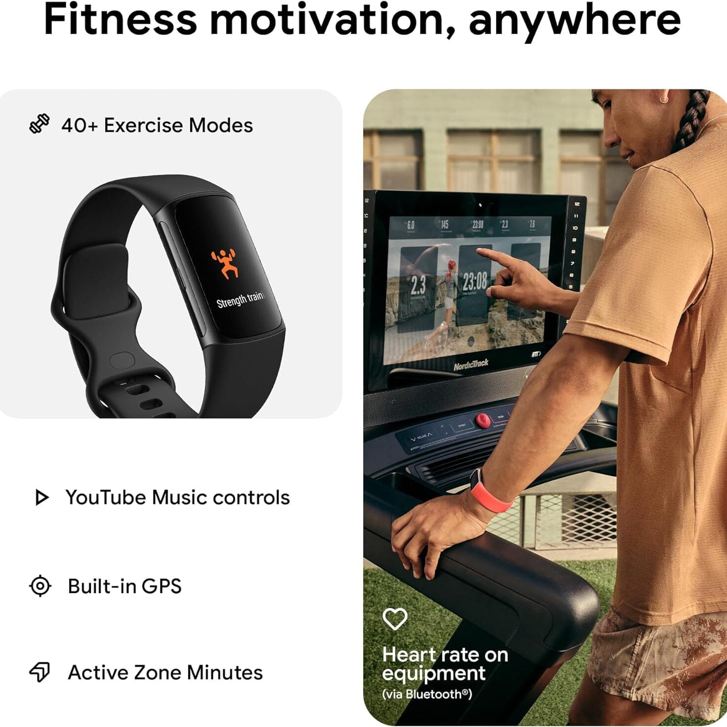 Fitbit Charge 6 Fitness Tracker  (Refurbished) With Mastercard