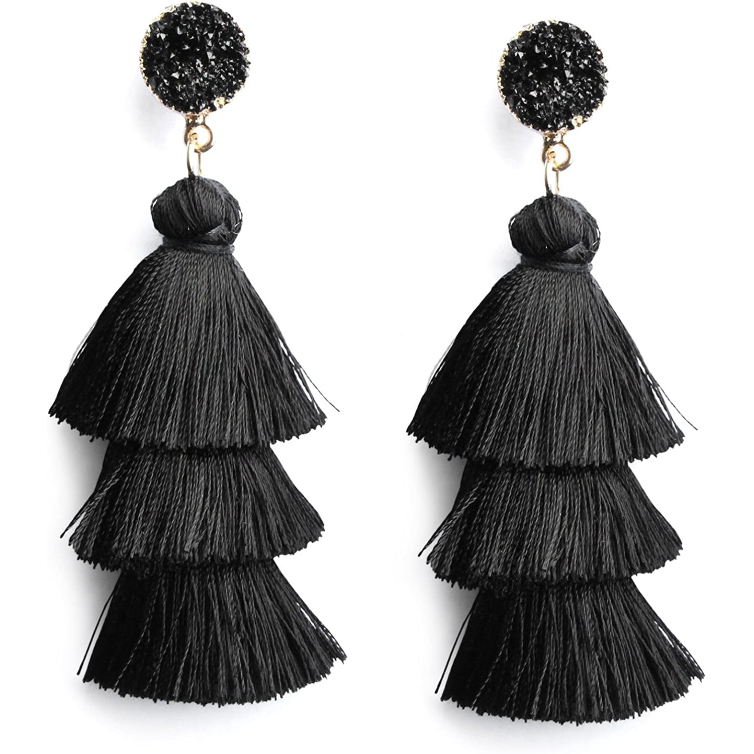 Me&Hz Colorful Layered Tassel Earrings Discount The Cheapest