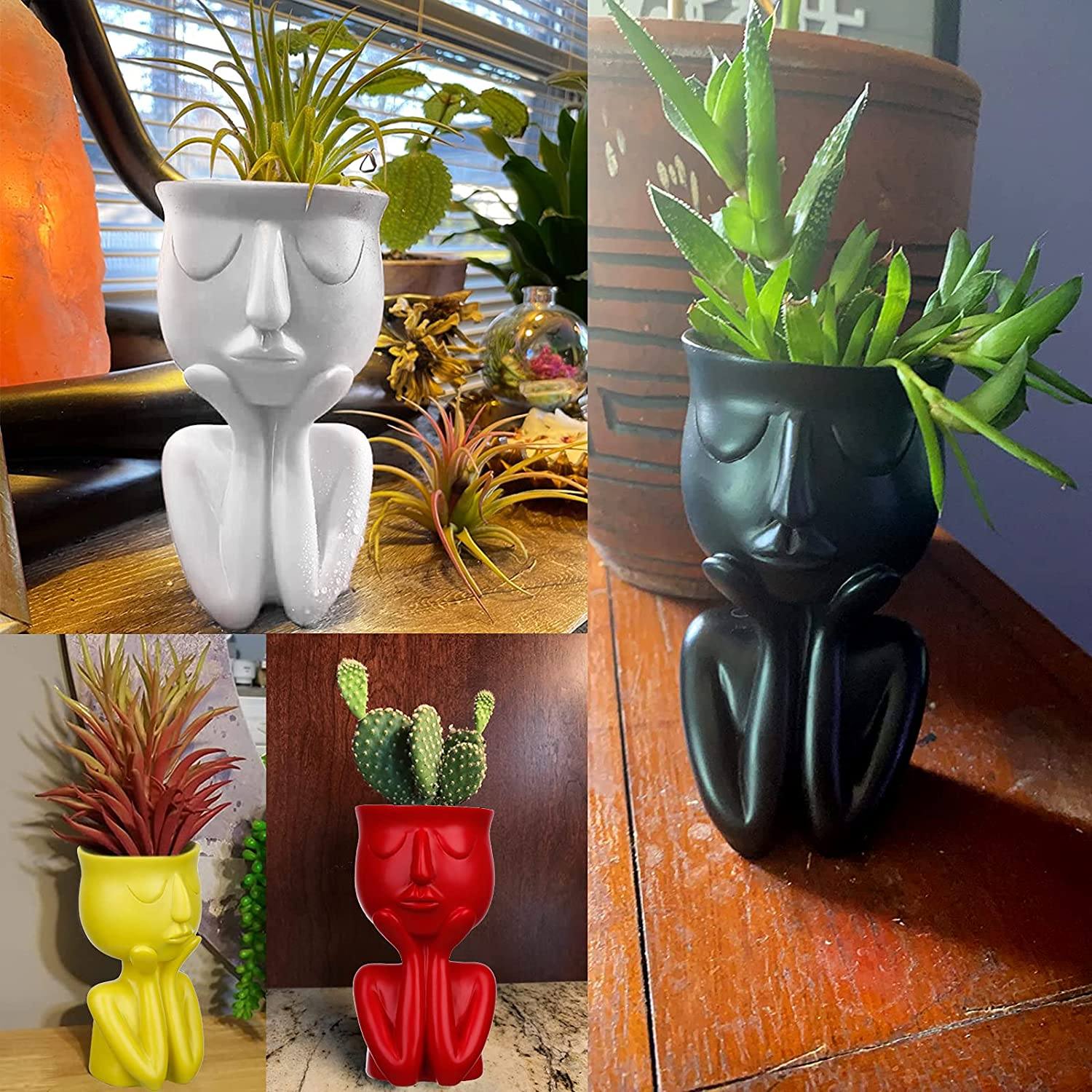 Face Flower Pot Head Planter Inexpensive Cheap Online