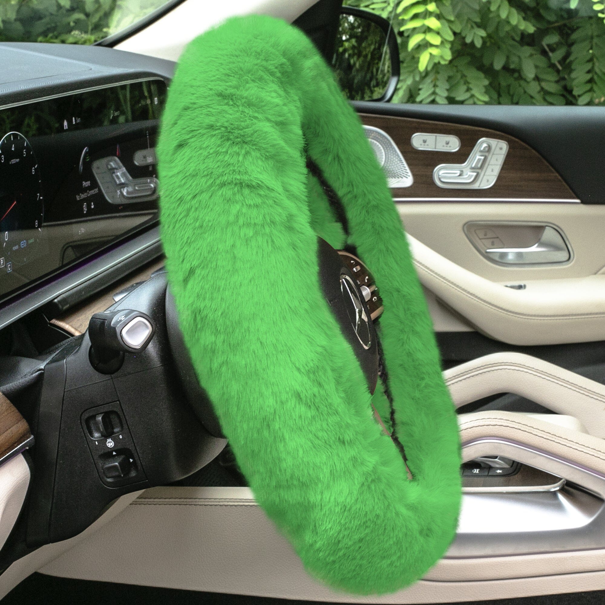 Doe16 Faux Rabbit Fur Steering Wheel Cover Outlet Choice