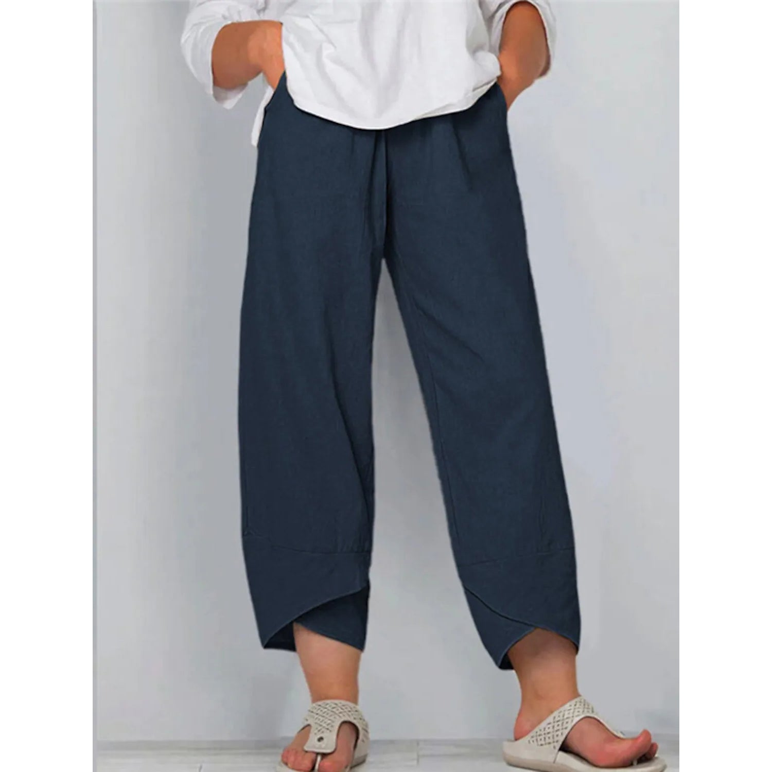 Women's Casual Plus Size Cotton Pants Buy Cheap Low Cost