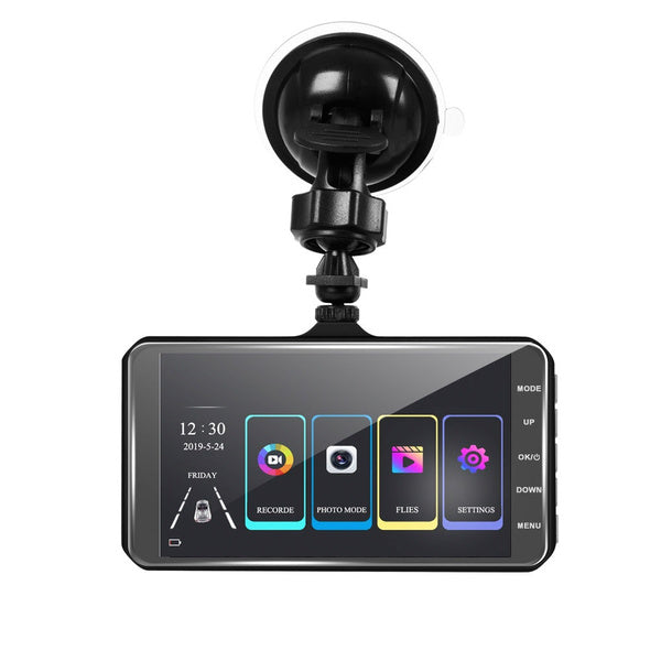 A6T 4-Inch 170° Wide Angle Full HD 1080P Car DVR Dual Lens Dash Cam Rear View Camera Video Recorder with Touch Screen Collections For Sale