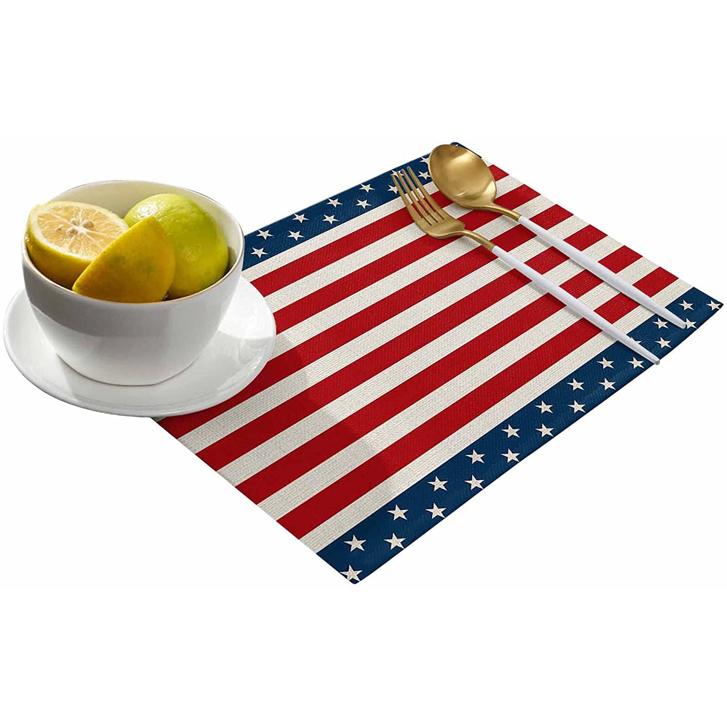 Patriotic Stars Placemats Set Clearance Pictures