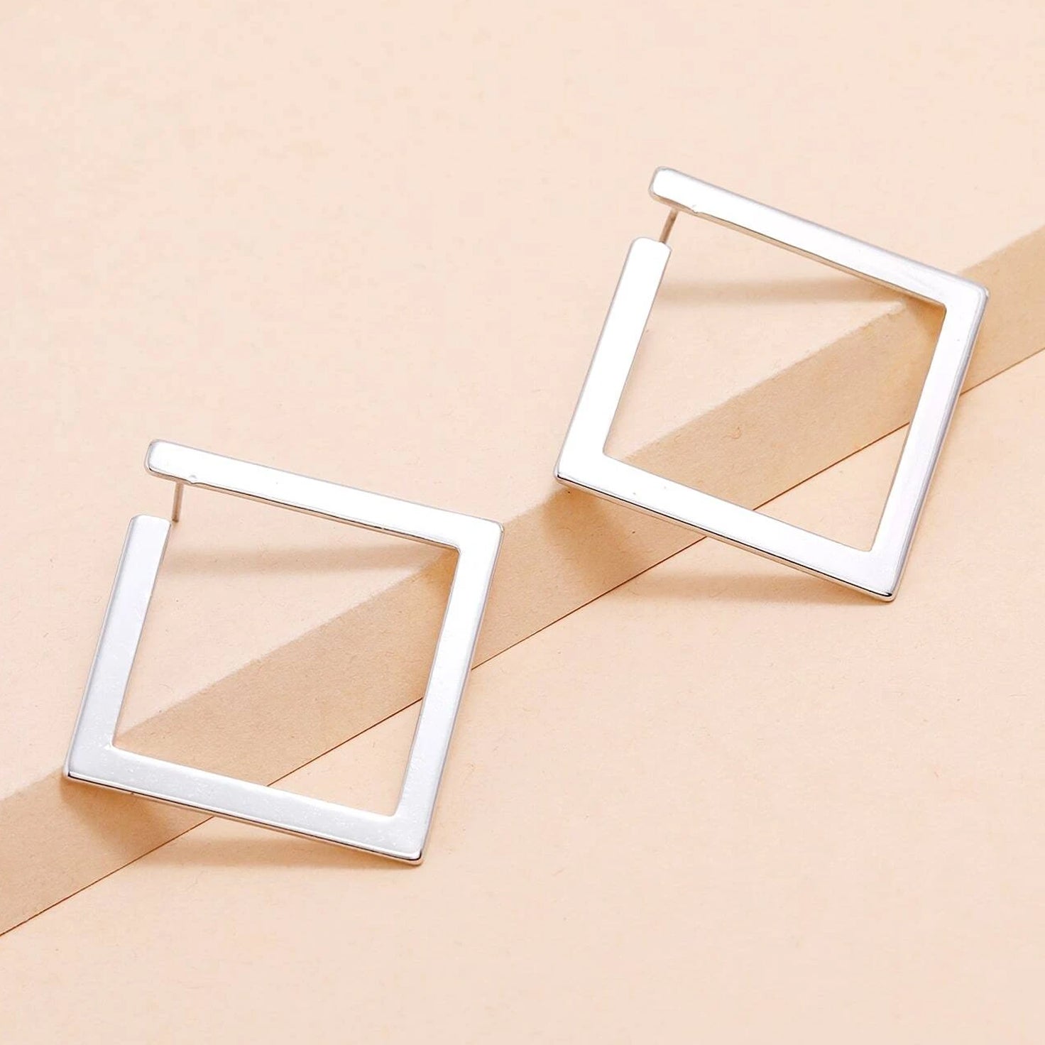 2-Pairs: Minimalist Geometric Drop Earrings Sale Sast