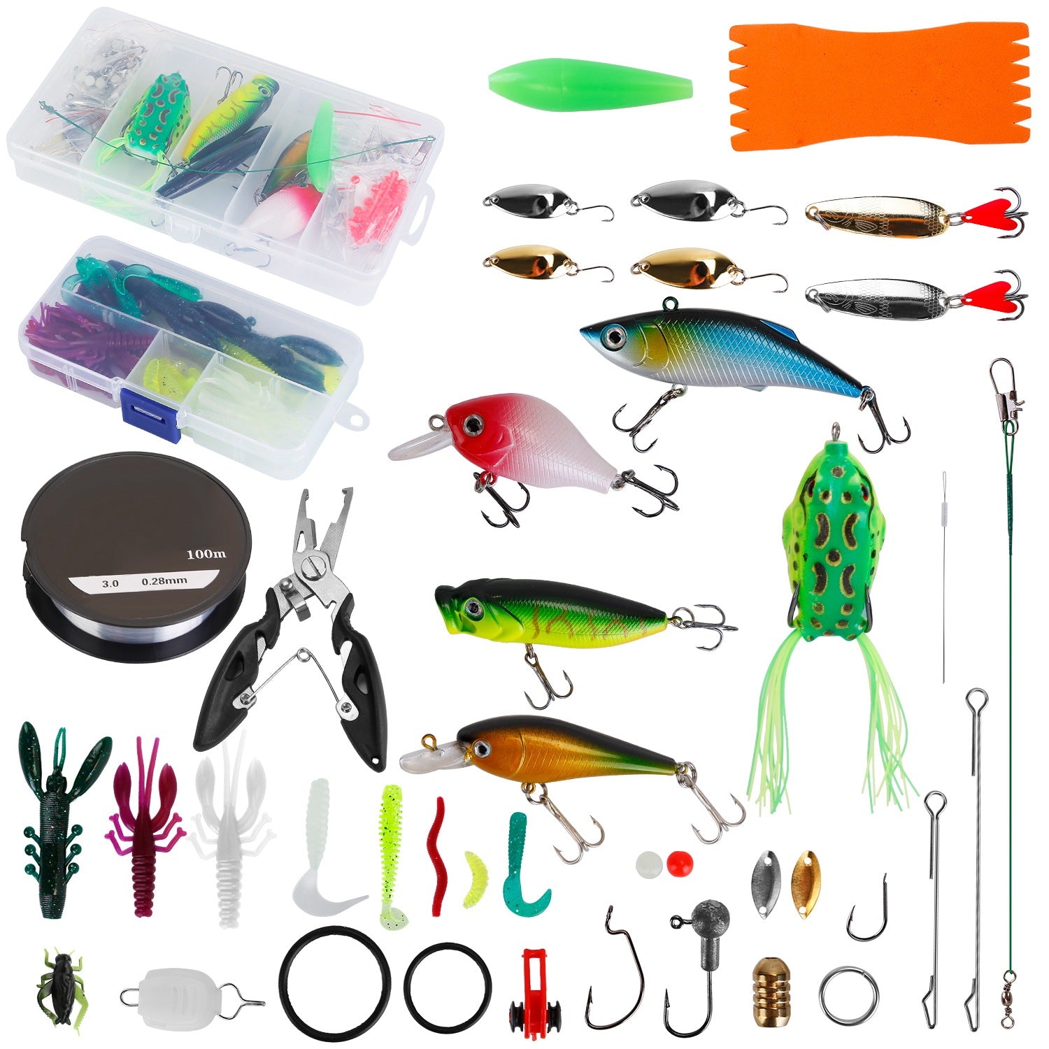 383-Piece: Fishing Lures Tackle Box Big Sale Sale Online