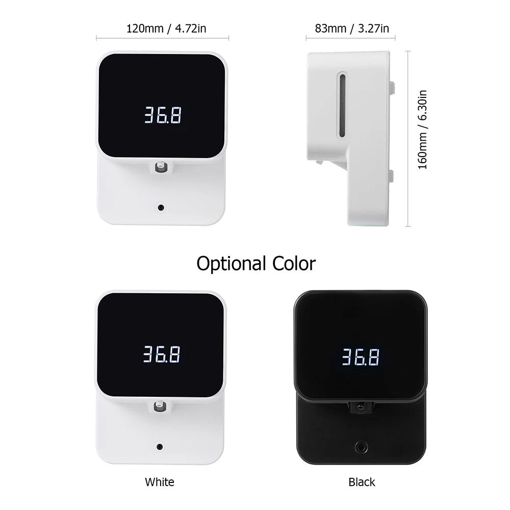 Non-Contact Temperature Measurement Soap Dispenser Clearance Footaction