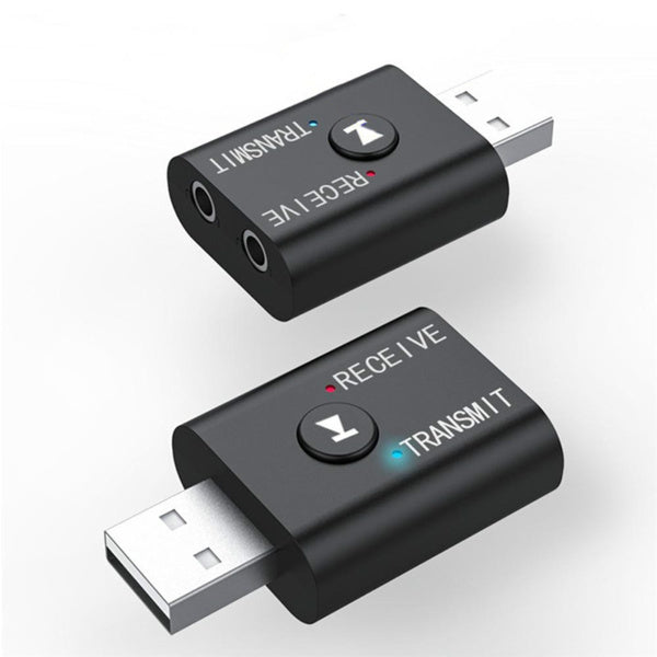 2-Piece: 2-in-1 USB Wireless Bluetooth Adapter 5.0 Transmitter Free Shipping 100% Guaranteed