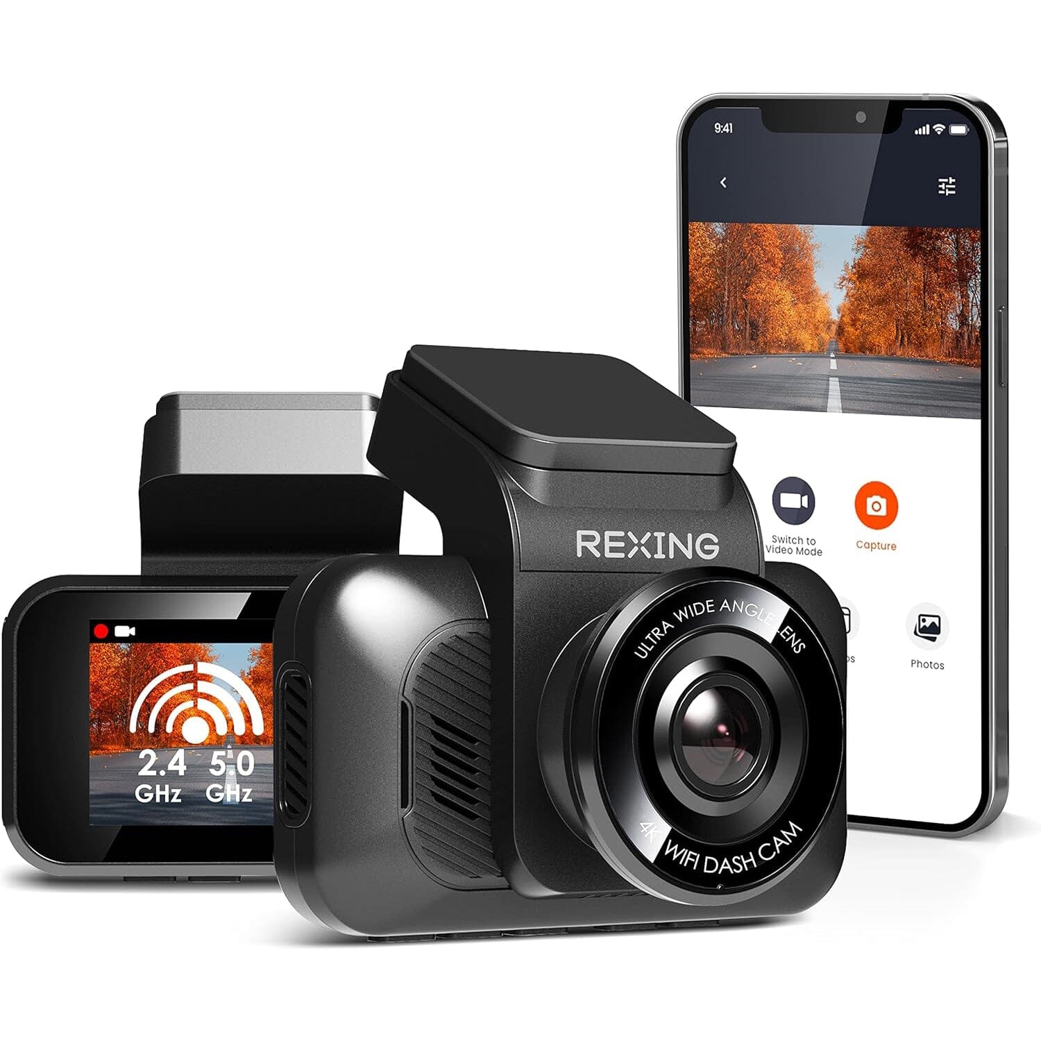 RexingUSA V55 Dash Cam - 4k Modular Capabilities  (Refurbished) Clearance Amazon