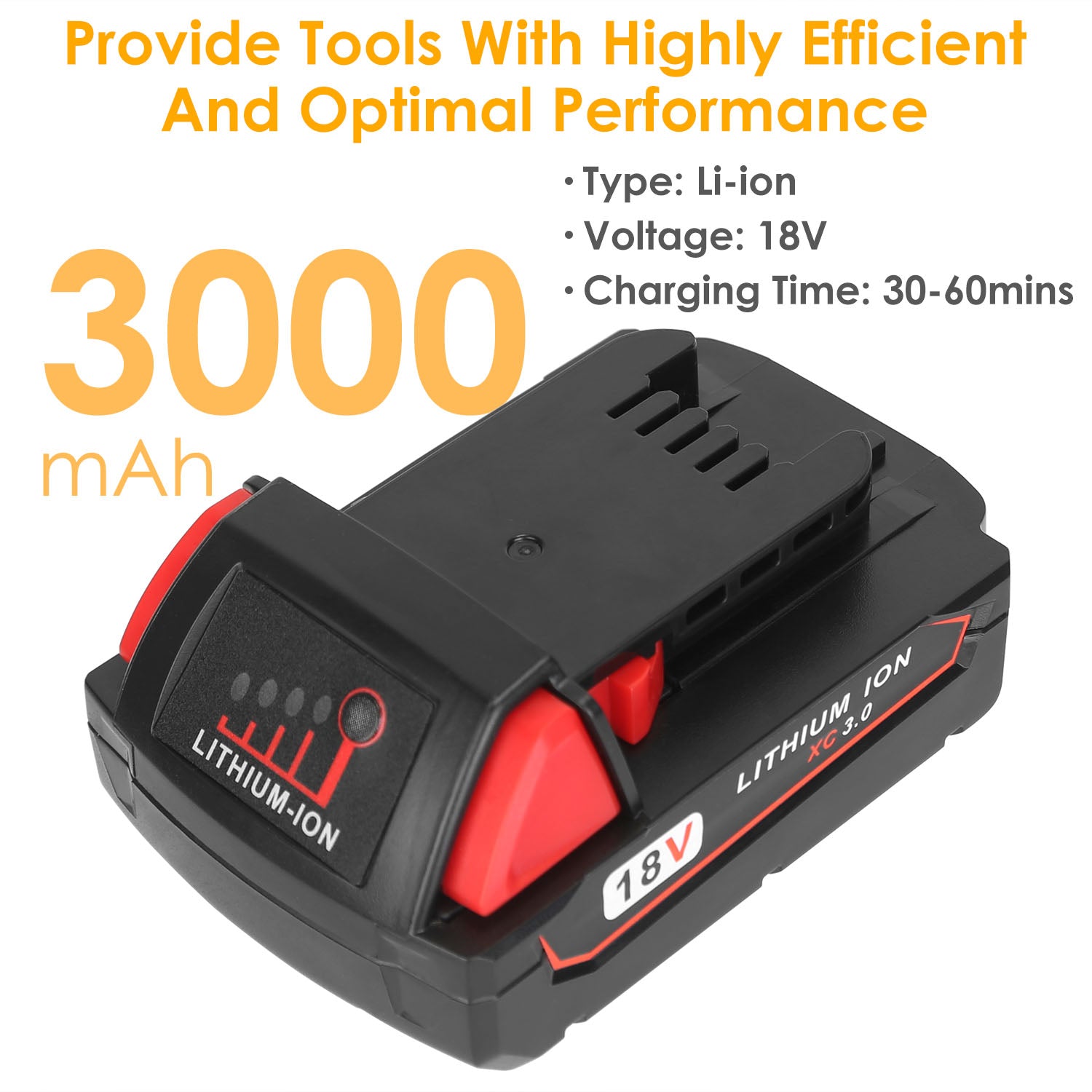 18V Battery Replacement Compatible with Milwaukee M18 Cordless Power Tool Clearance Sast