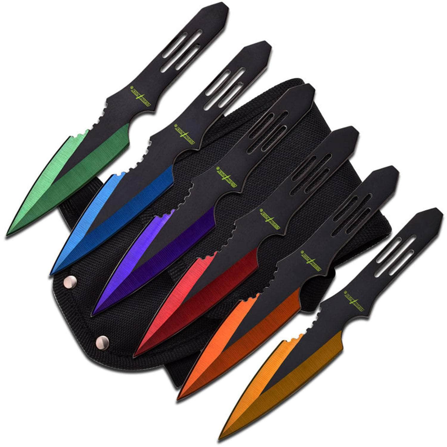 Perfect Point 6-Piece Multi-Color Throwing Knives - PP-595-6MC Cheap Sale Footlocker Pictures