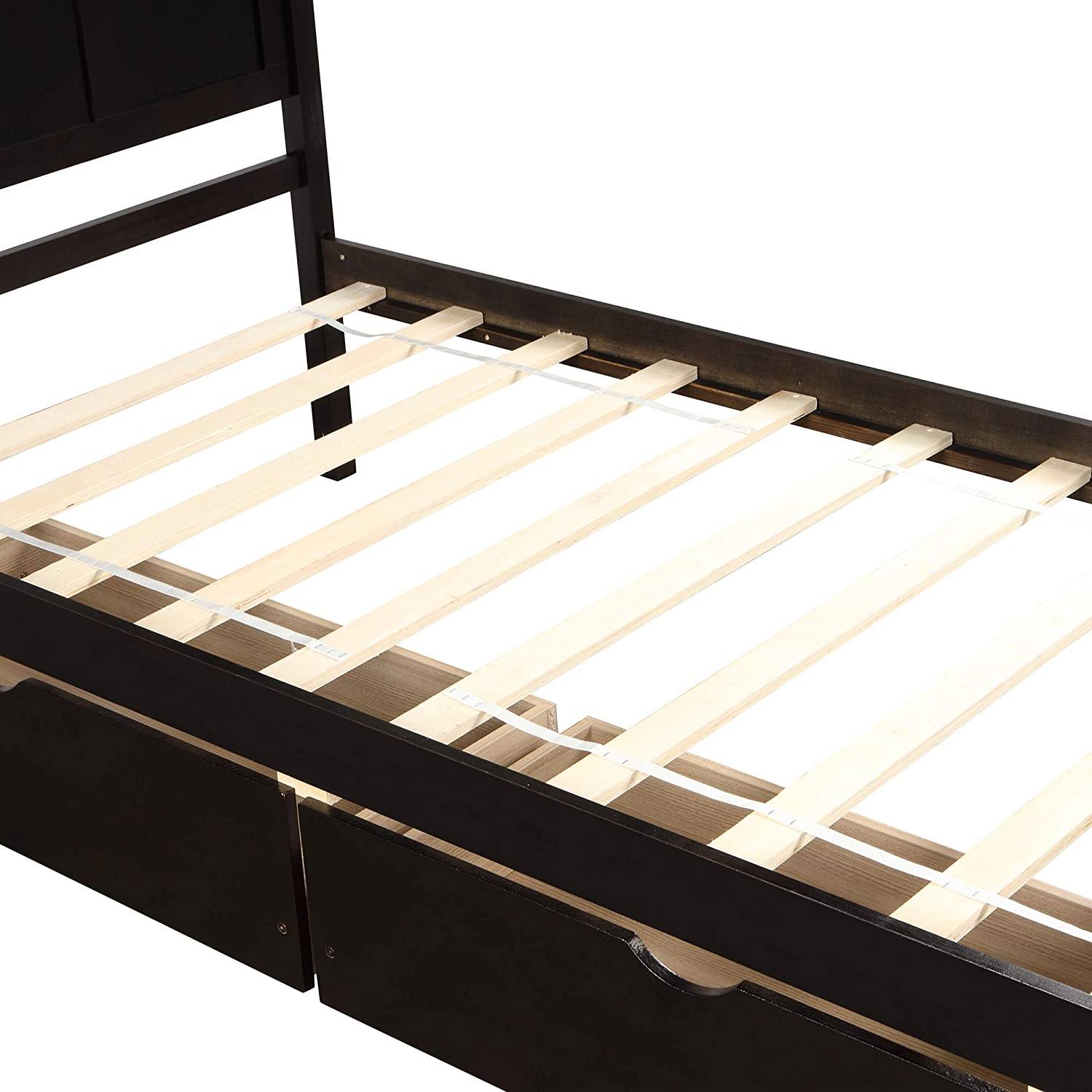 Twin Size Platform Bed with Two Drawers Buy Cheap 2025