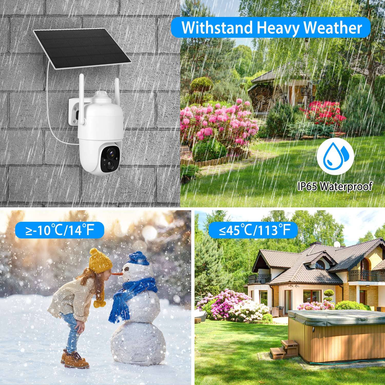 IP65 Solar Wireless Security Camera Sale Latest