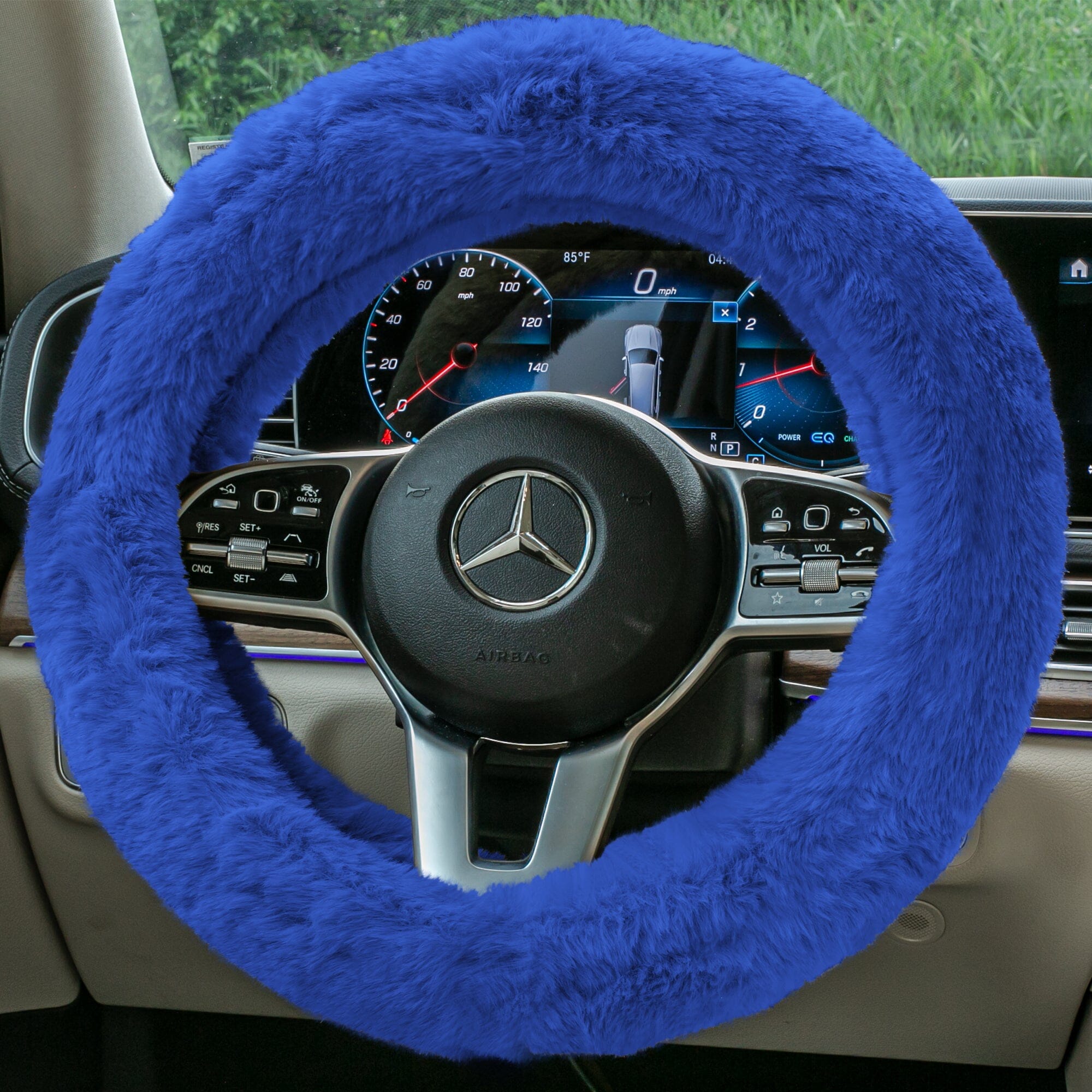 Doe16 Faux Rabbit Fur Steering Wheel Cover Outlet Choice