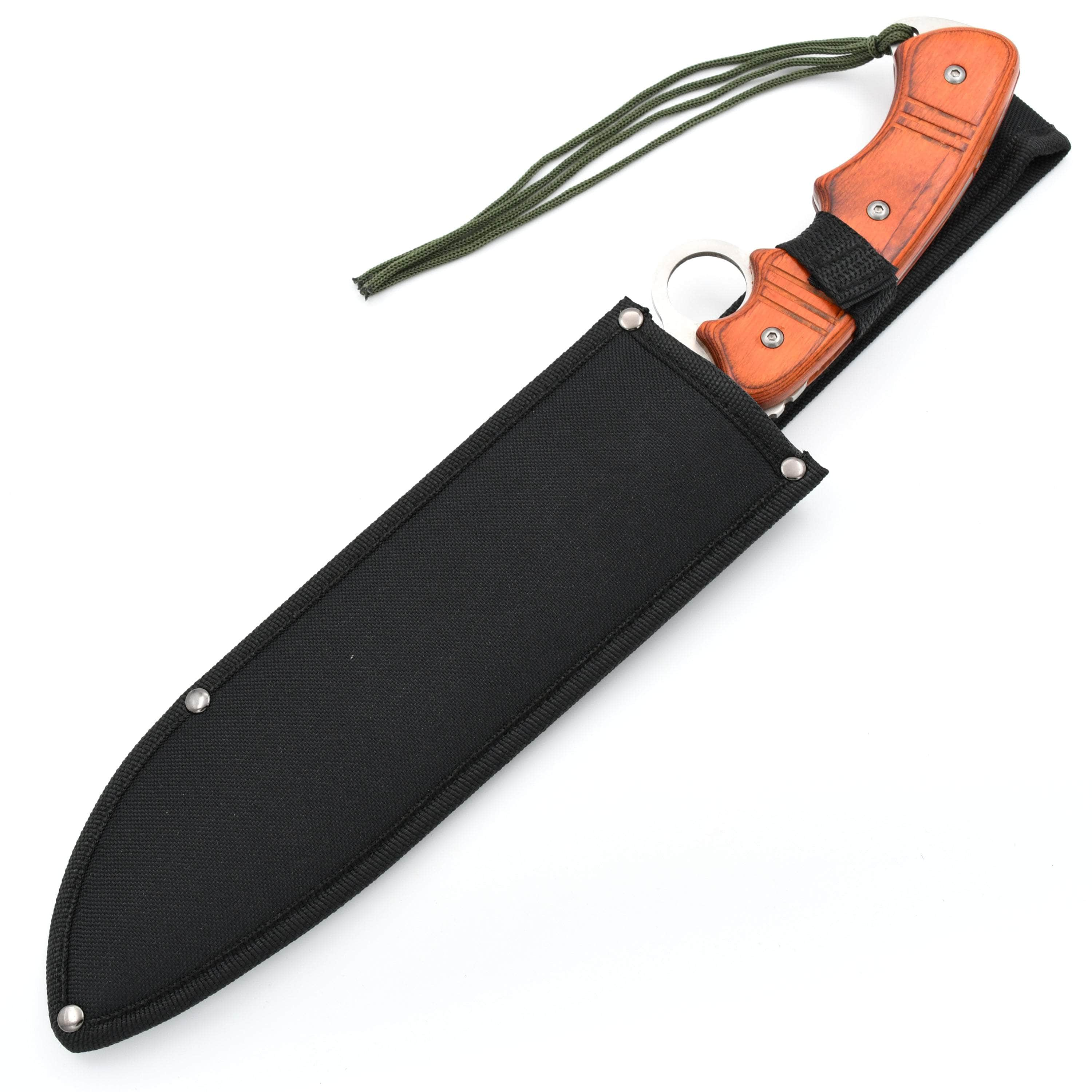 Devastator Survival Bowie Knife, 9.75 Blade, Wood Handle, Sheath - EW-2115A Newest Cheap Pice