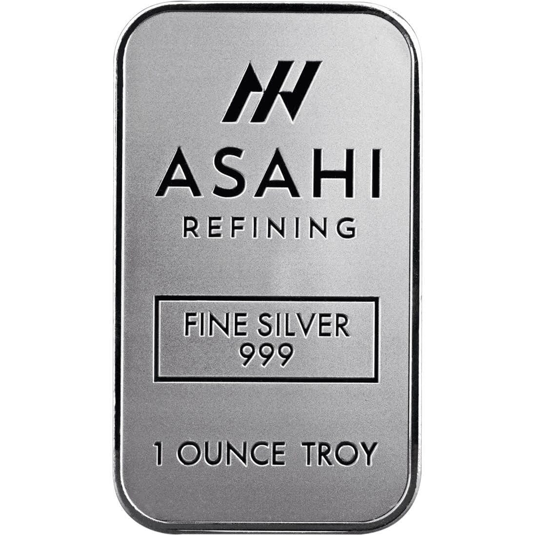 1 oz Silver Bar - Asahi .999 Fine Silver Authentic