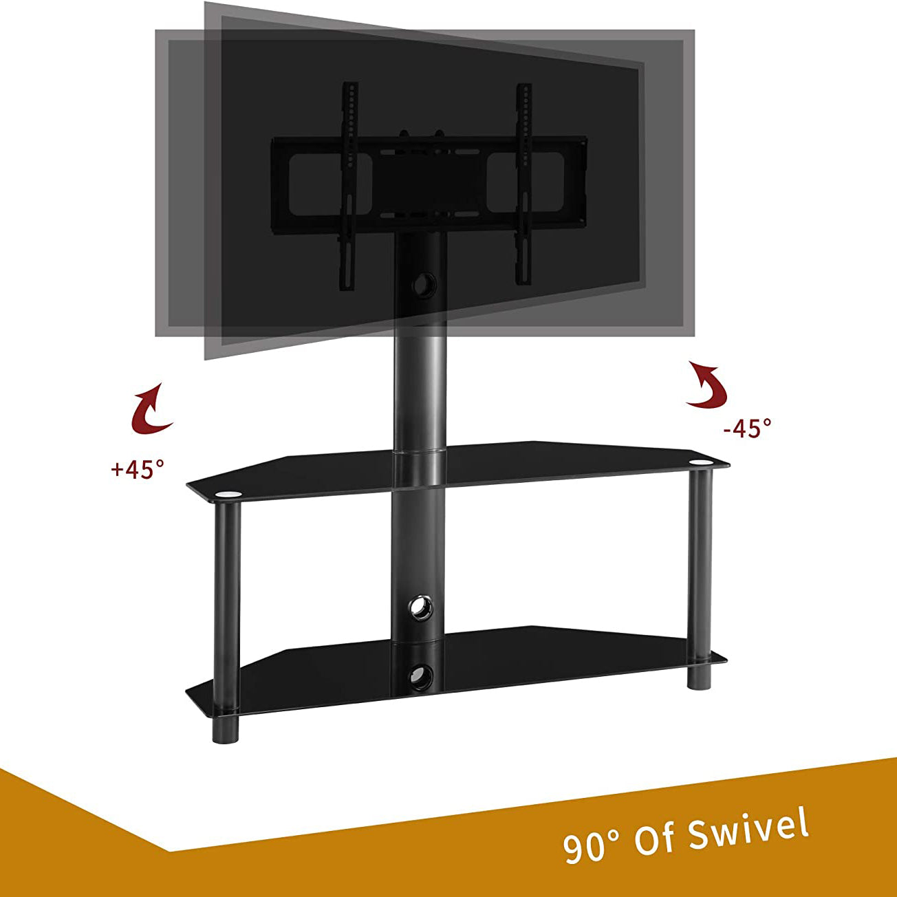 Multifunctional Tempered Glass Metal Frame Floor TV Stand Buy Cheap 2025