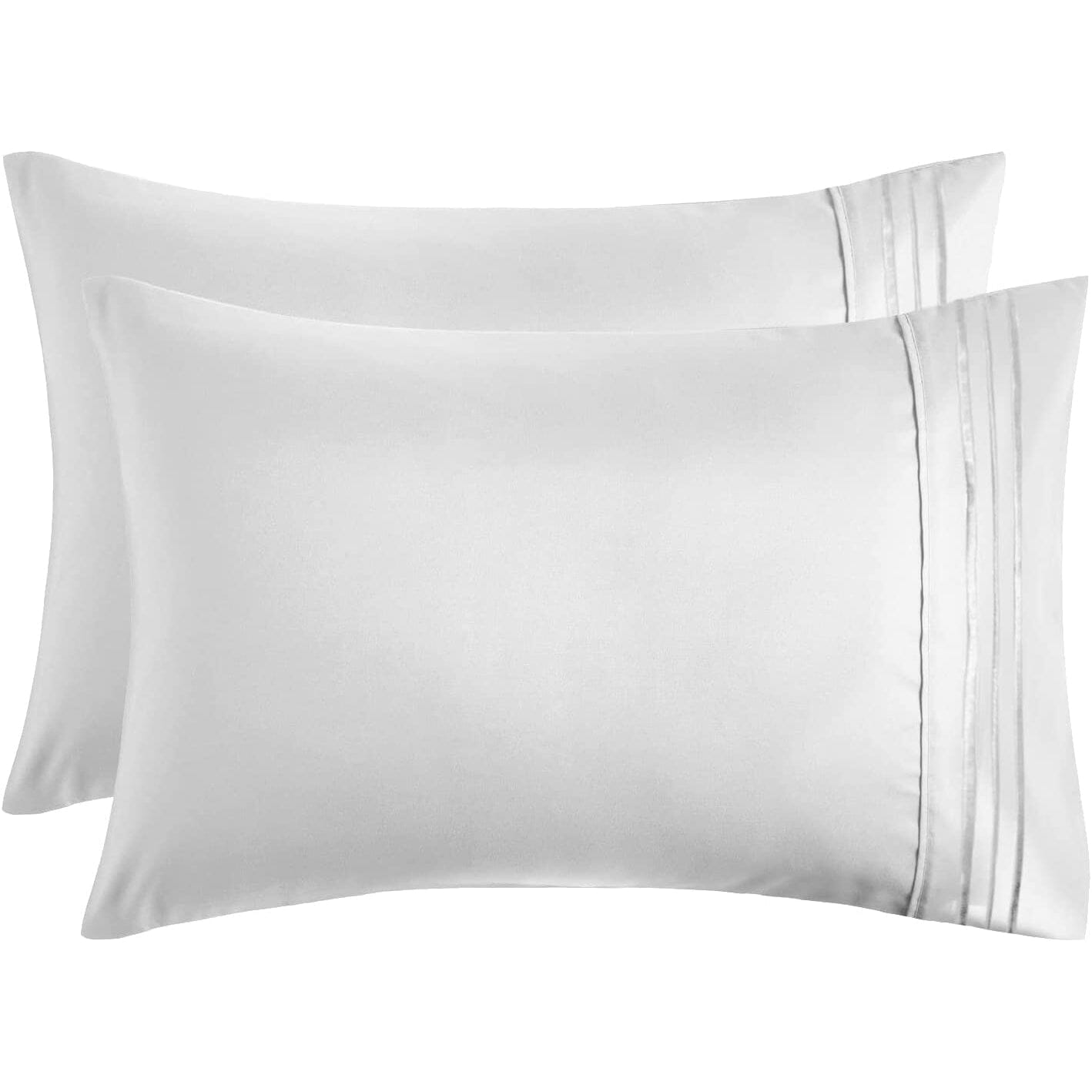 2-Pack: Hannah Linen Microfiber Pillowcases Breathable & Envelop Closure Pillow Covers Set Buy Cheap Official Site