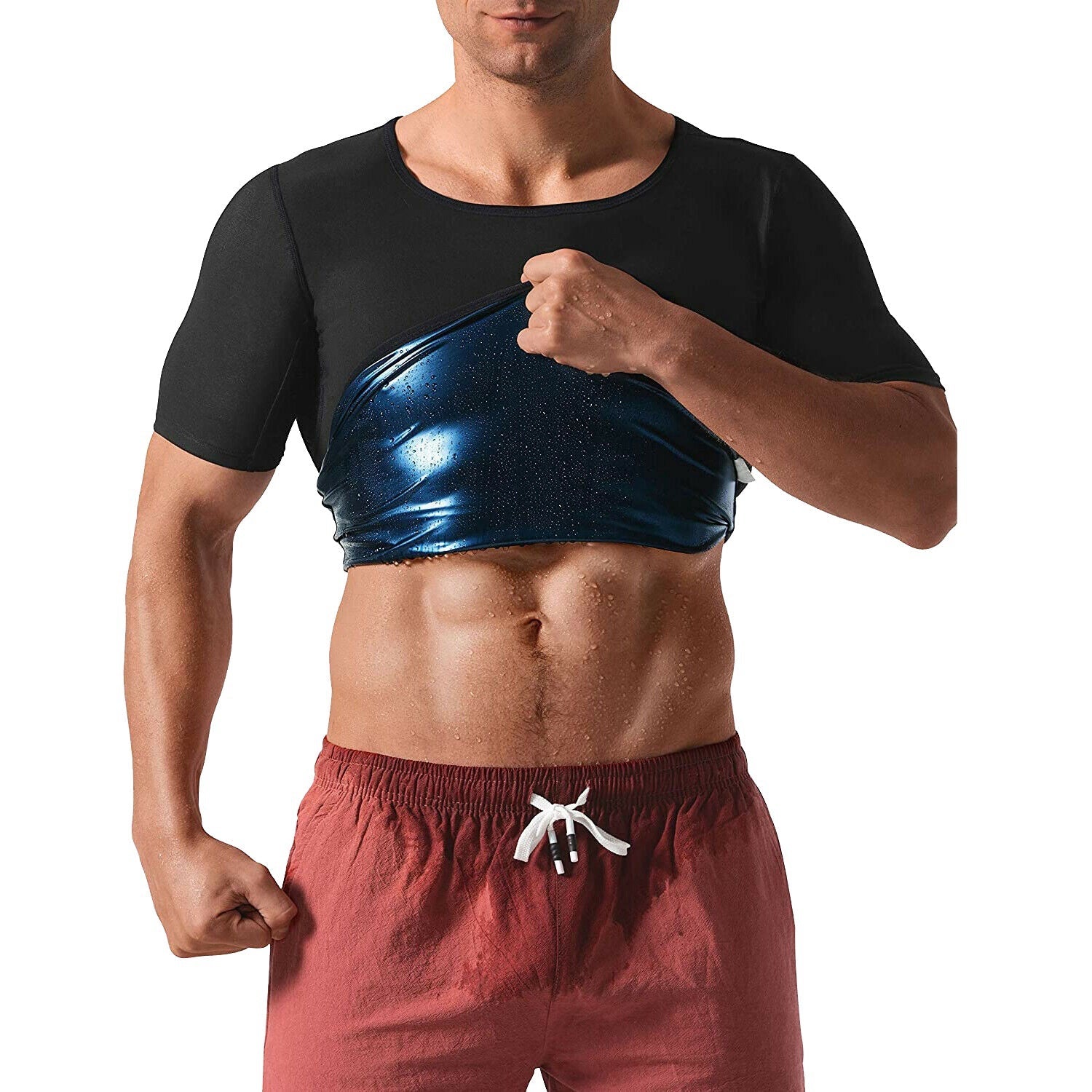 Men's Heat Trapping Body Shaper Shirt Free Shipping Deals