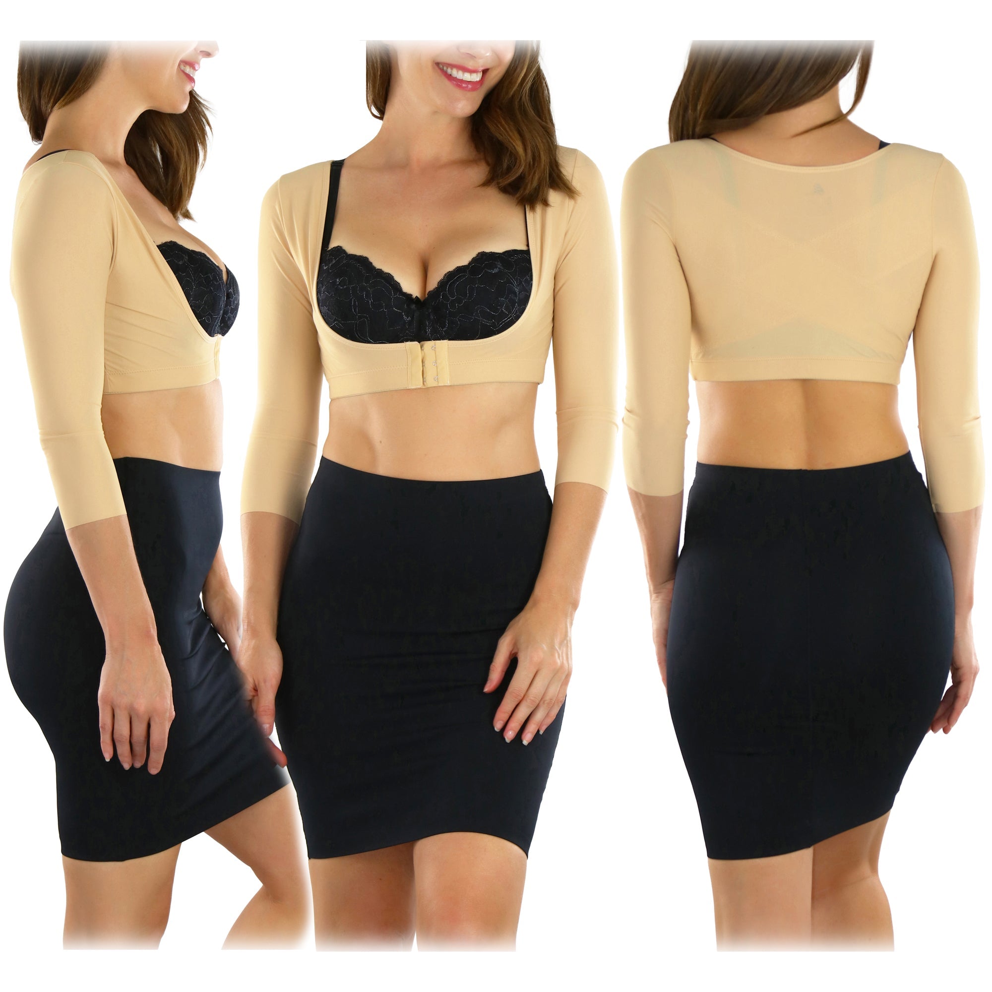 ToBeInStyle Women's Arm Shaper Slimming Top Clearance Wholesale Pice