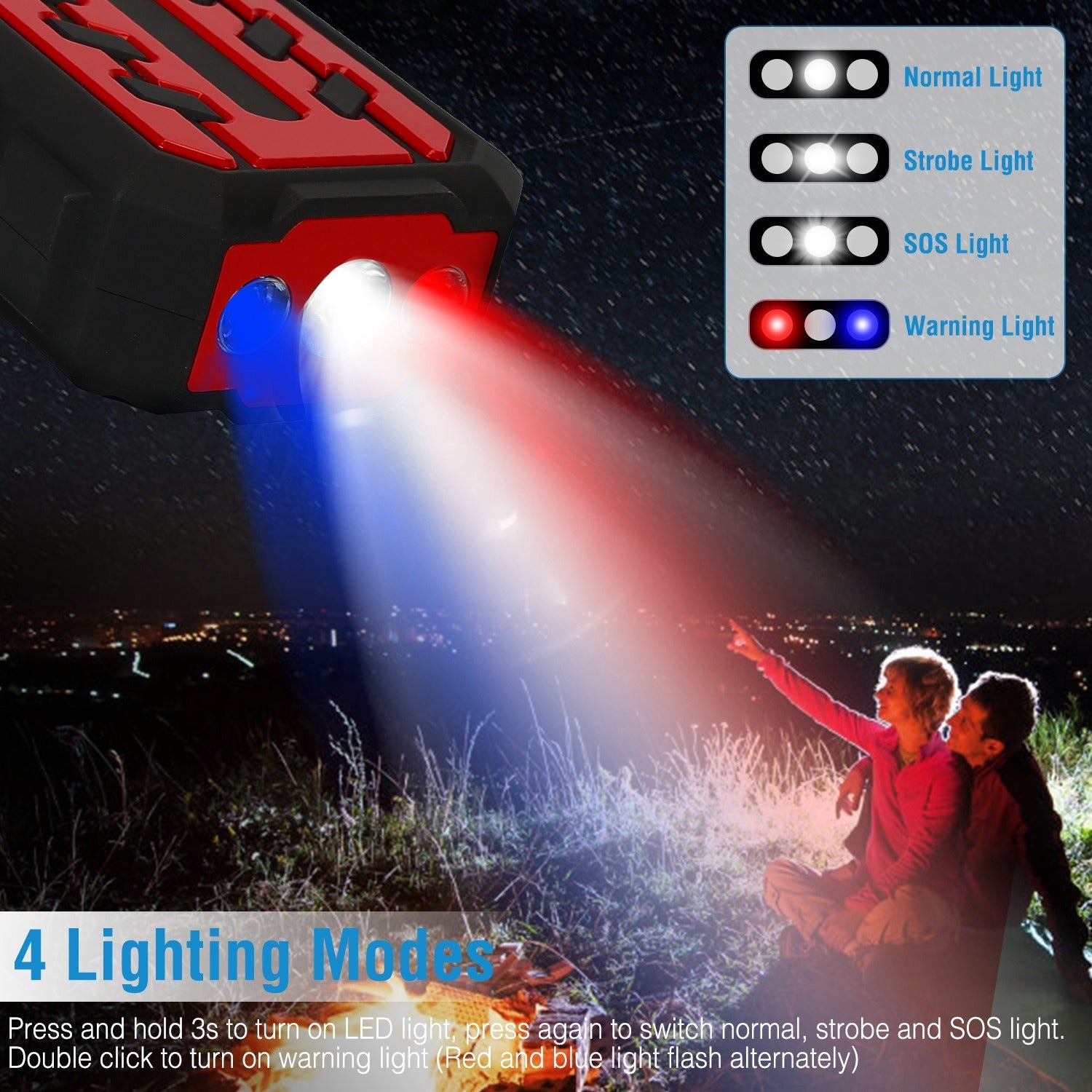 Car Jump Starter Booster with 4 Modes LED Flashlight Pick A Best