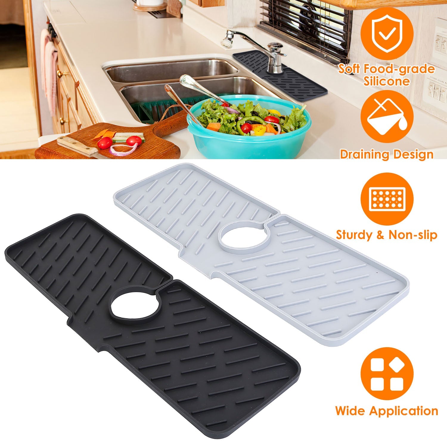 Silicon Faucet Kitchen Sink Mat Clearance Latest